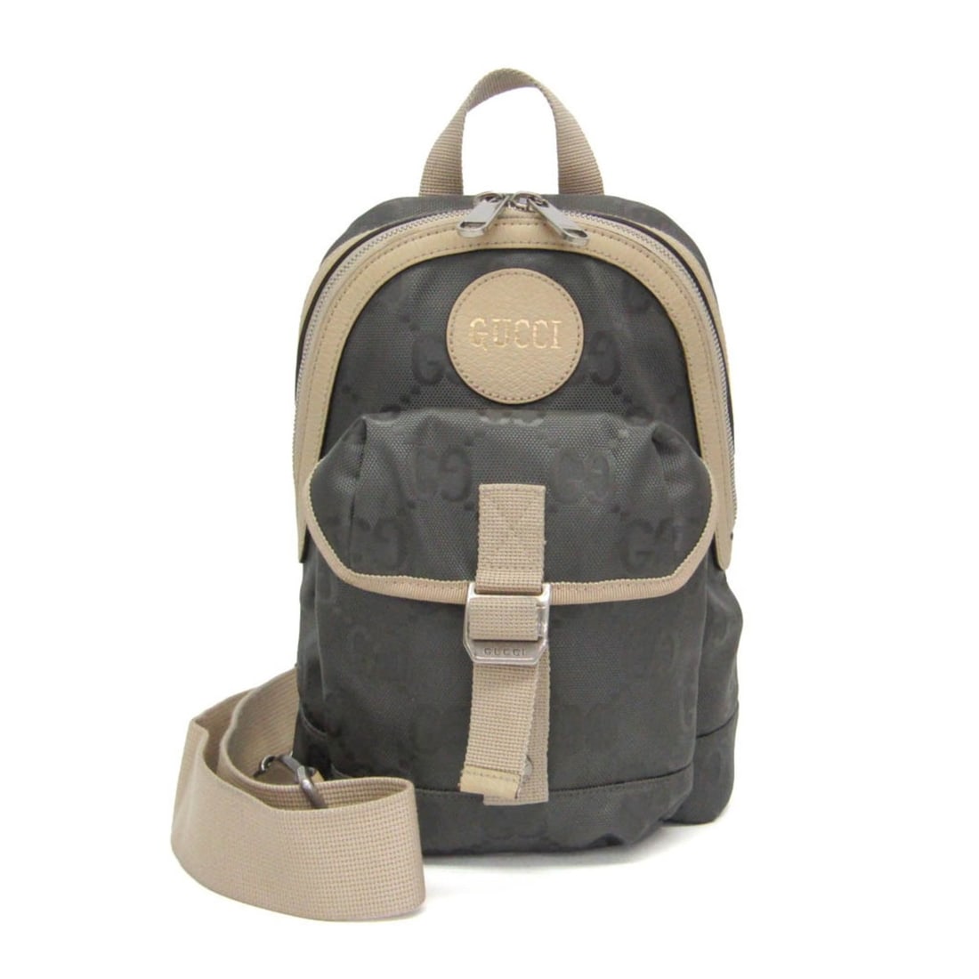 Gucci Off The Grid 658631 Men's Nylon,Leather Shoulder Bag,Sling Bag Gray,Light Beige: --- Catalog ---Category: SizeSize (HxWxD): 27cm x 20cm x 7cm / 10.62'' x 7.87'' x 2.75''Strap Length: 82cm - 127cm / 32.28'' - 49.99''Handle Length: 17cm / 6.69''Category: DesignType: Shoulder bag, Sl