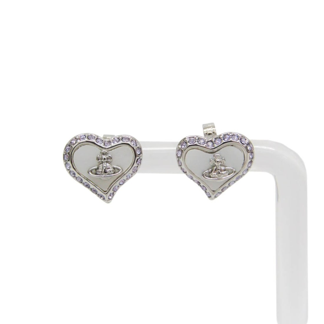 Vivienne Westwood PETRA Rhinestone,Shell Metal Stud Earrings Silver: --- Catalog ---Category: SizeWeight: 3.4g / 0.11oz.Size (HxWxD): 12.40mm x 14.10mm / 0.49'' x 0.56''Category: DesignType: Stud earringsColor: SilverMetal: SilverStone: Rhinestone, ShellStyle: FashionG