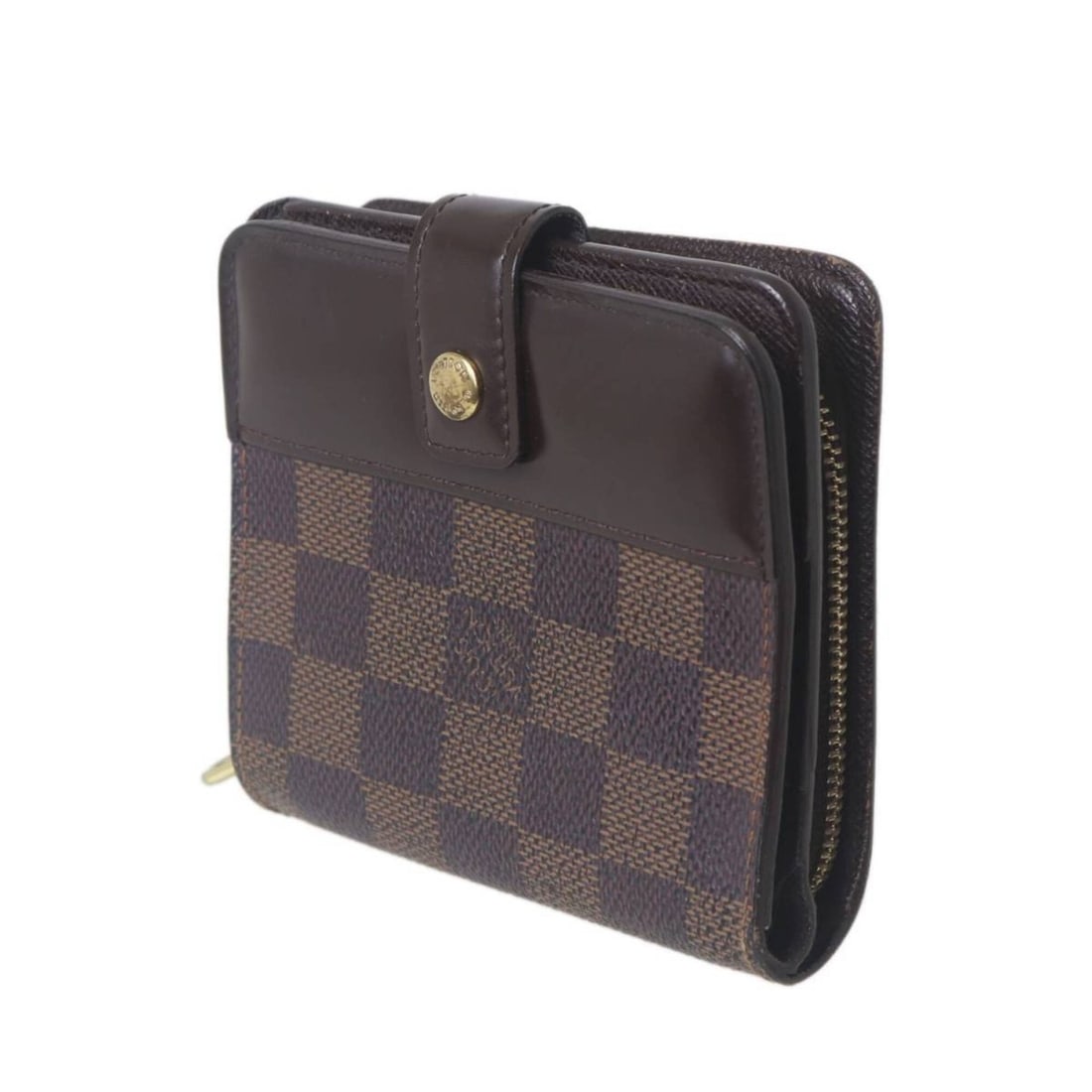 LOUIS VUITTON Louis Vuitton Compact Zip Bi-fold Wallet Damier Ebene N61668 CA0031 IS: --- Catalog ---Category: SizeSize (HxWxD): 10cm x 11cm x 3cm / 3.93'' x 4.33'' x 1.18''Category: DesignType: Wallet (bi-fold)Color: Damier Canvas, EbeneGender: WomenCategory: GeneralLine: DamierBrand: