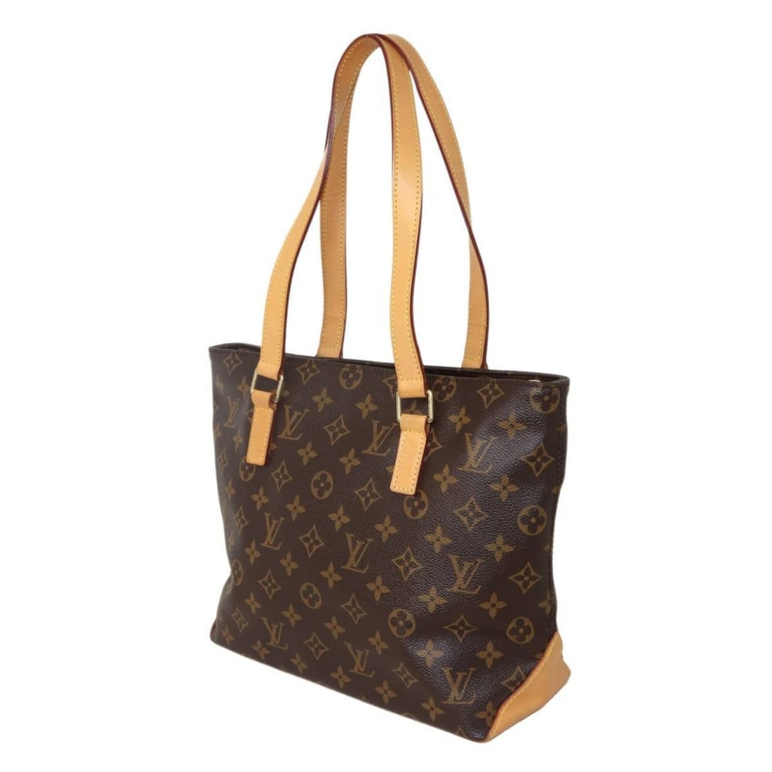 LOUIS VUITTON Cabas Piano Shoulder Bag, Monogram Brown, M51148 VI0056: --- Catalog ---Category: SizeHandle Drop: 23.00cm / 9.06''Size (HxWxD): 24cm x 33cm x 12cm / 9.44'' x 12.99'' x 4.72''Handle Length: 56cm / 22.04''Category: DesignType: Shoulder bagColor: BrownGender: