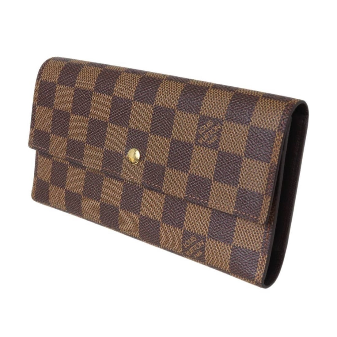 LOUIS VUITTON Louis Vuitton Portefeuille Tresor International Tri-fold Long Wallet Damier Ebene: --- Catalog ---Category: SizeSize (HxWxD): 10.5cm x 19cm x 3cm / 4.13'' x 7.48'' x 1.18''Category: DesignType: Long wallet (tri-fold)Color: Damier Canvas, EbeneGender: WomenCategory: GeneralLine: Dami