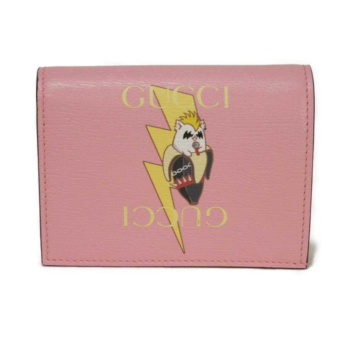 Gucci GUCCI Bi-fold Wallet Bananya Compact Banana Lightning Bolt Pastel Logo Light Pink 701009 Men's: --- Catalog ---Category: SizeSize (HxWxD): 8cm x 11cm x 3cm / 3.14'' x 4.33'' x 1.18''Category: DesignType: Wallet (bi-fold)Color: Light pink, PinkGender: Men,WomenCategory: GeneralMPN: 701009Brand: G