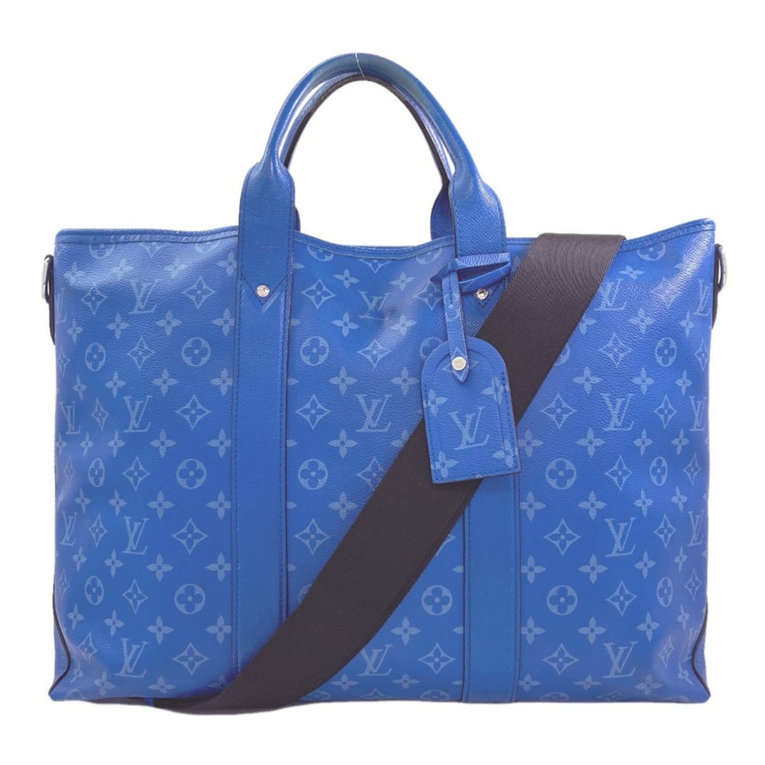 Louis Vuitton M31010 Weekend Tote NM Taigarama Handbag Taiga Leather Women's LOUIS VUITTON (1 of 20)