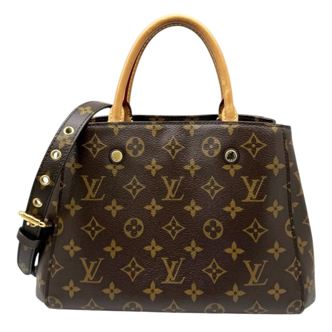 LOUIS VUITTON Louis Vuitton Monogram Montaigne BB M41055 Shoulder Bag Handbag Brown Women's (1 of 16)
