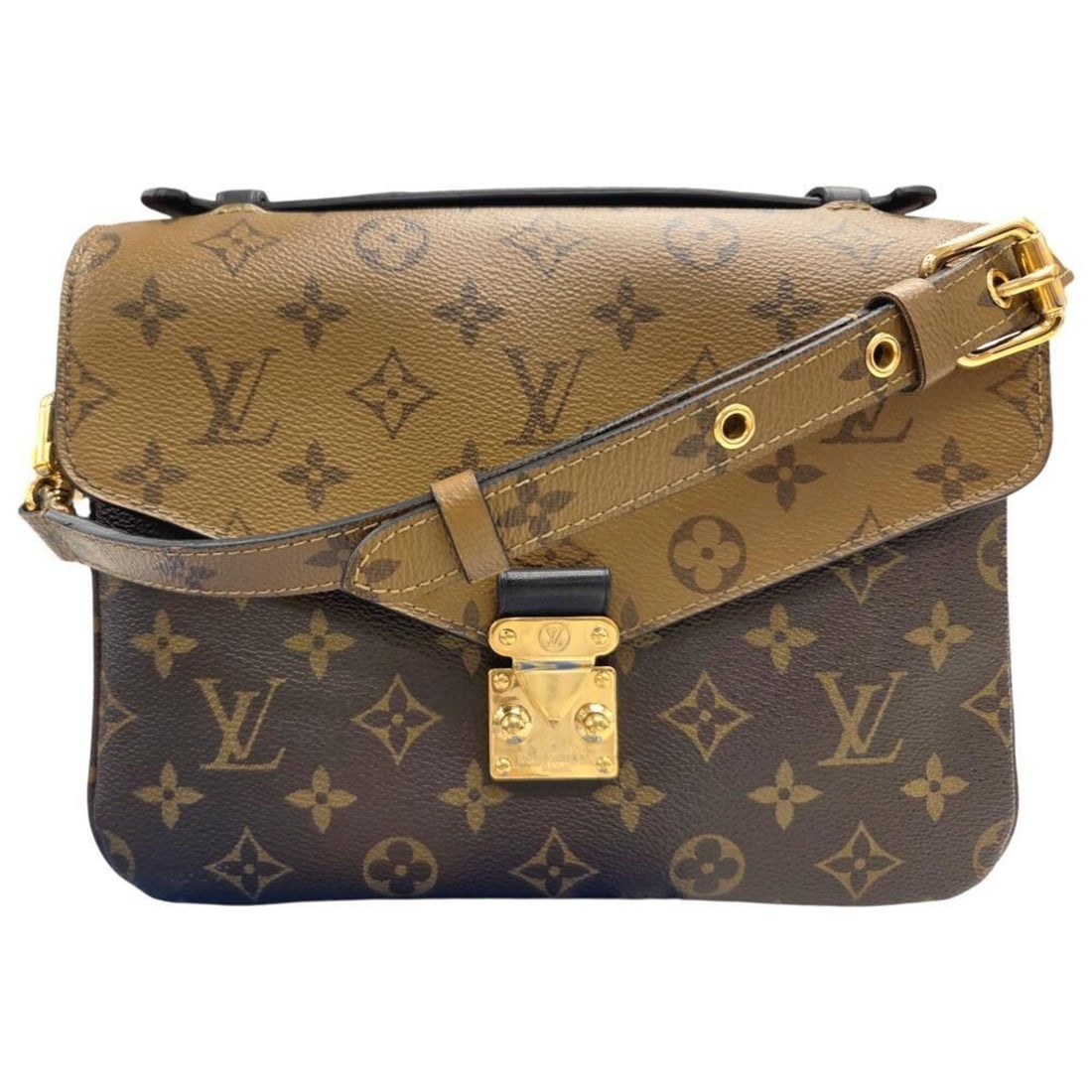 LOUIS VUITTON Pochette Métis M44876 Monogram Reverse Shoulder Bag Handbag (1 of 13)