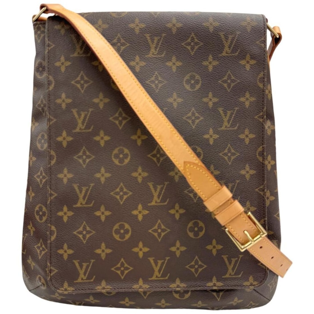 LOUIS VUITTON Musette Shoulder Bag, Monogram Brown, M51256, Women's (1 of 15)