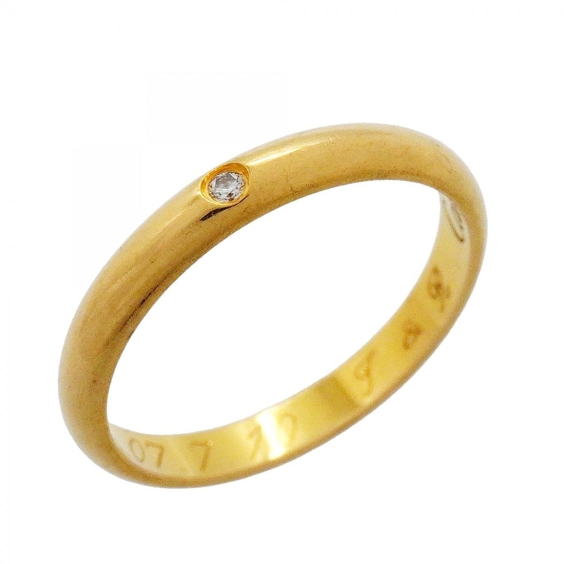Cartier Classic Ring, 1PD (18K Yellow Gold) Diamond, Size 50, Ladies', P3291664 (1 of 11)