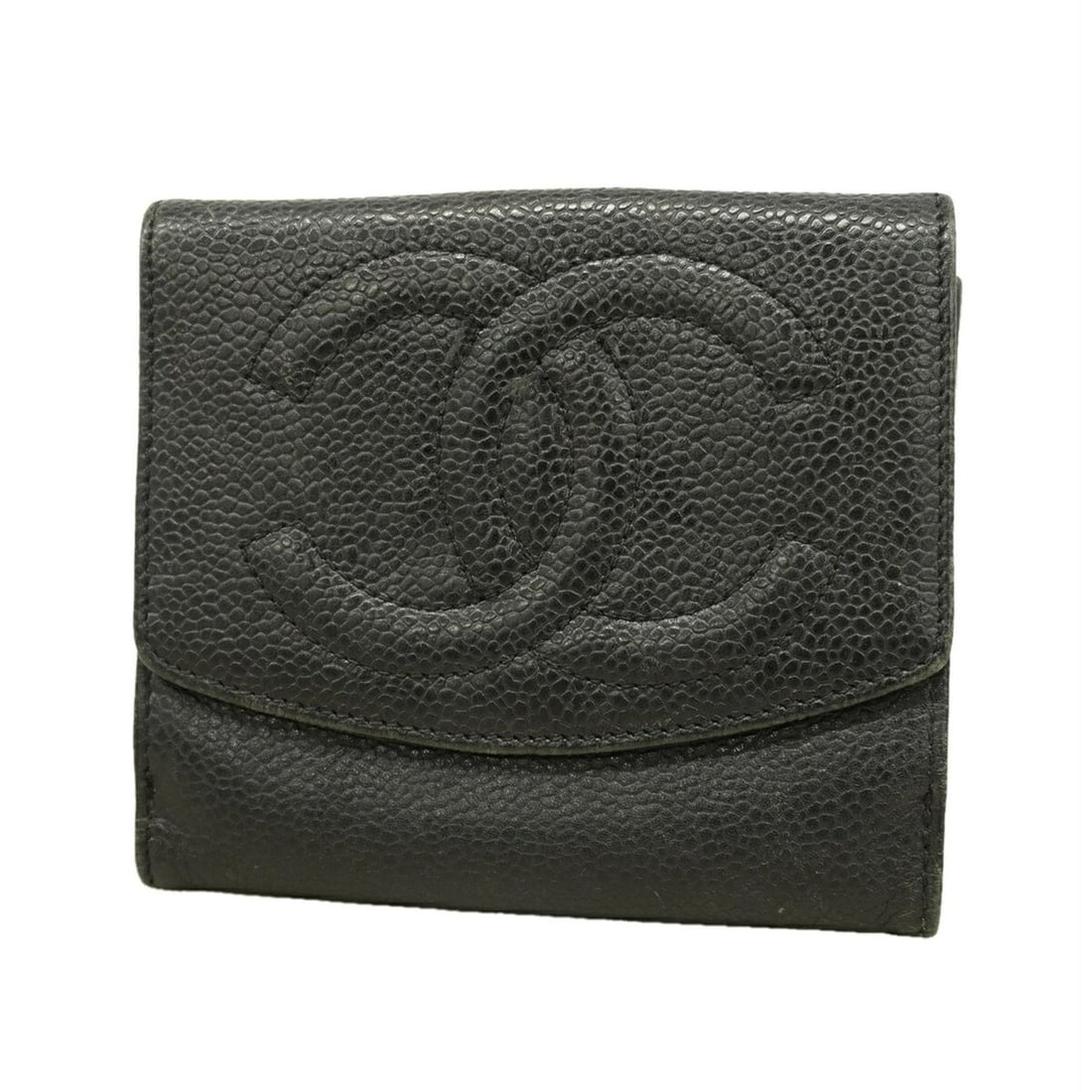 Chanel wallet, caviar leather, black, women's, P3291311 (1 of 12)