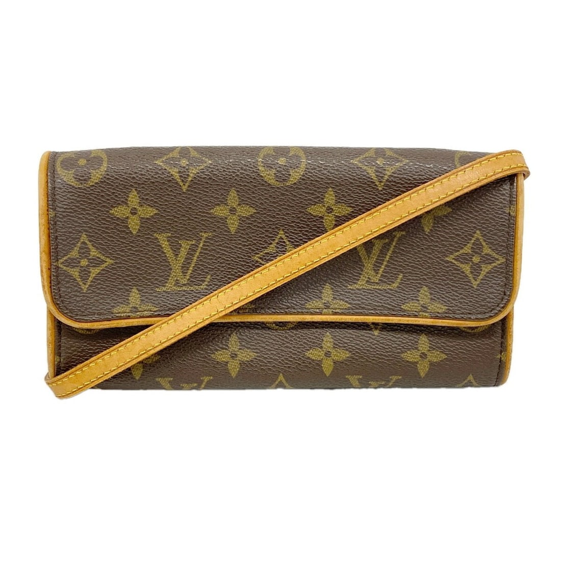 Louis Vuitton Monogram Pochette Twin PM Shoulder Bag M51854 Brown Women's (1 of 10)