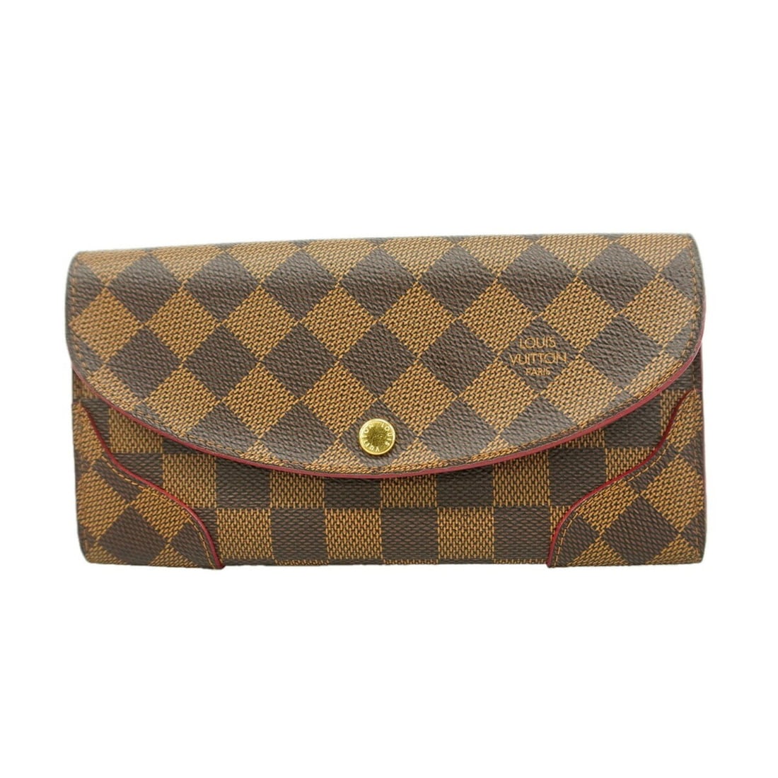 Louis Vuitton Damier Portefeuille Caïssa Long Wallet N61221 Ebene Cerise Ladies: --- Catalog ---Category: SizeSize (HxWxD): 10cm x 19cm x 1.5cm / 3.93'' x 7.48'' x 0.59''Category: DesignType: Long wallet (bi-fold)Color: Cerise, EbeneGender: WomenCategory: GeneralMPN: N61221Brand: 