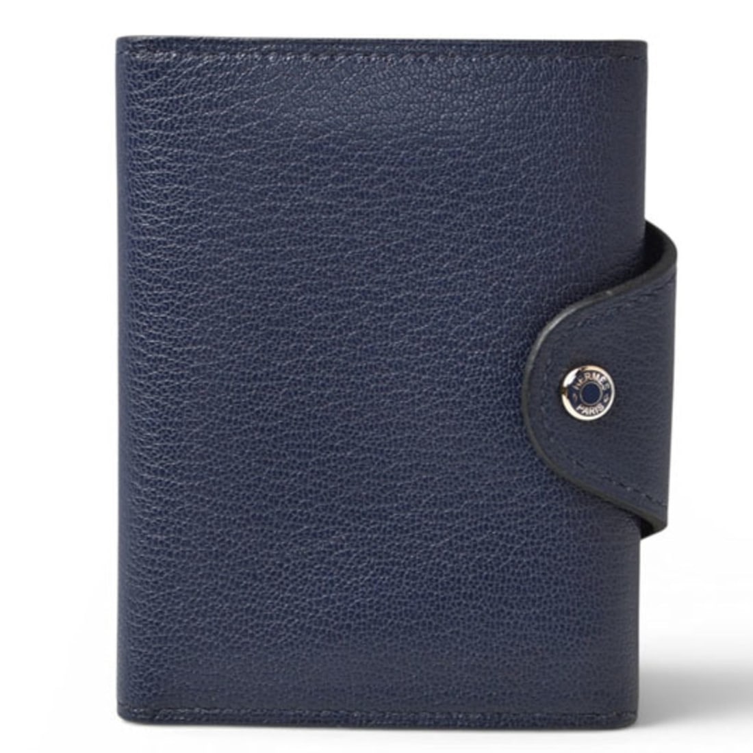 Hermes Card Case Coin Purse Mini Wallet HERMES Iliade Compact B Stamp Blue Nuit (1 of 15)