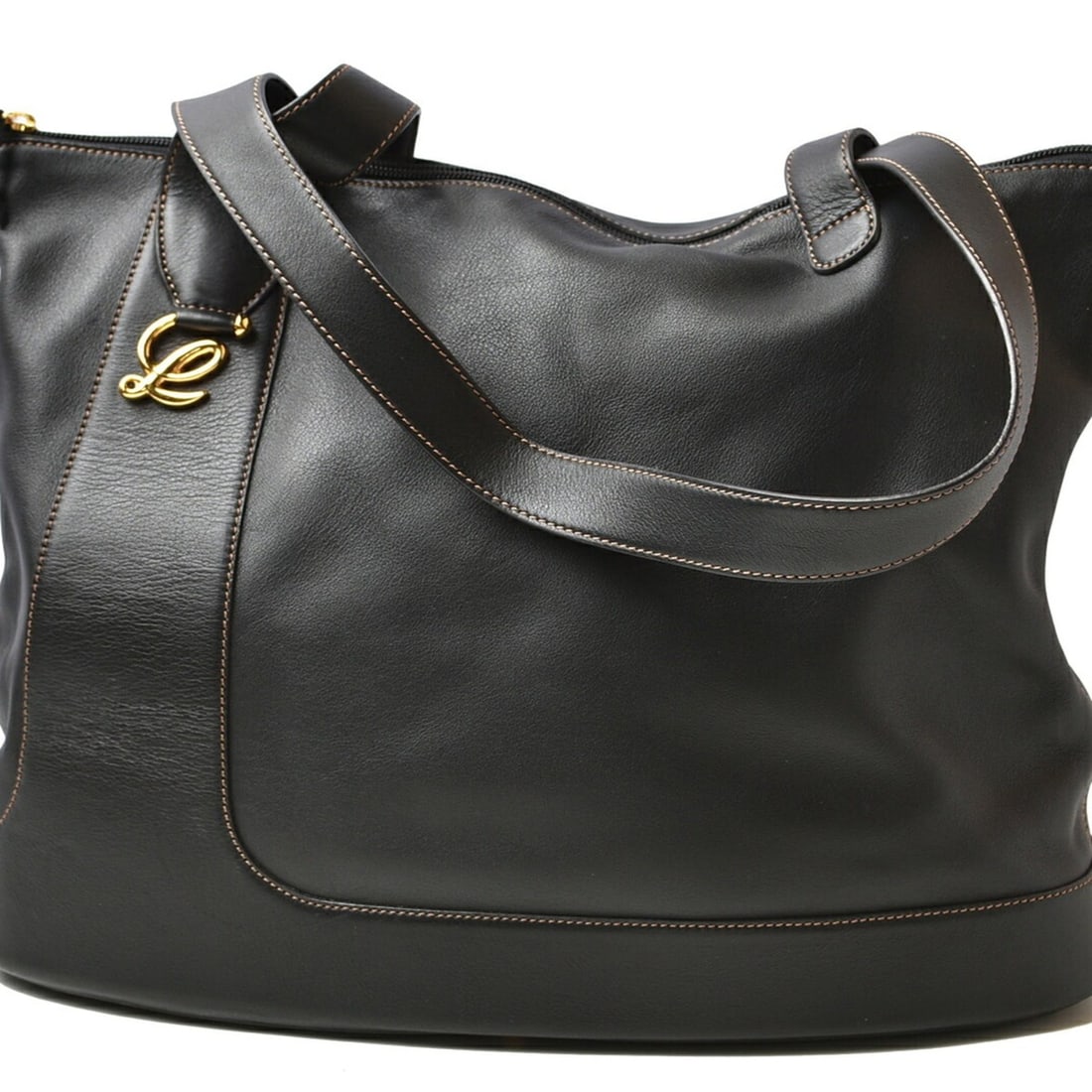 Loewe Anton Anagram Tote Bag, Dark Brown Leather, Women's: --- Catalog ---Category: SizeSize (HxWxD): 29cm x 40cm x 11cm / 11.41'' x 15.74'' x 4.33''Category: DesignType: Pouch, Tote bagColor: Dark brownGender: WomenMaterial: Leather Category: GeneralBrand: L