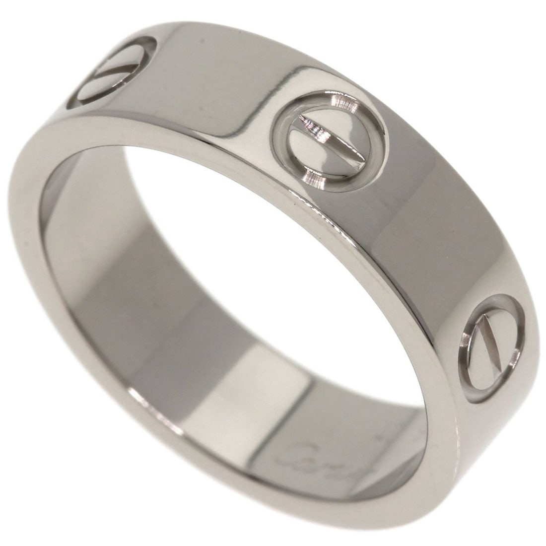 Cartier Love Ring #52, 18K White Gold, Women's Ring, CARTIER: --- Catalog ---Category: SizeJP Size: 12US Size: 6.5Category: DesignType: Band ringGender: WomenMaterial: White gold (18K)Category: GeneralLine: LoveBrand: Cartier--- Item List ---Section: ConditionRa