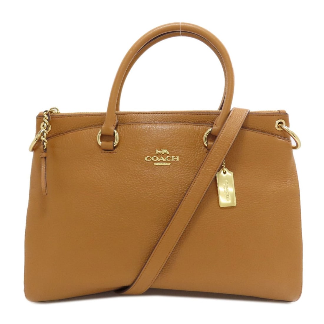 Coach F77884 2-Way Leather Handbag for Women: --- Catalog ---Category: SizeSize (HxWxD): 26cm x 35cm x 10cm / 10.23'' x 13.77'' x 3.93''Strap Length: 77cm - 89cm / 30.31'' - 35.03''Handle Length: 30cm / 11.81''Category: DesignType: HandbagColor: 