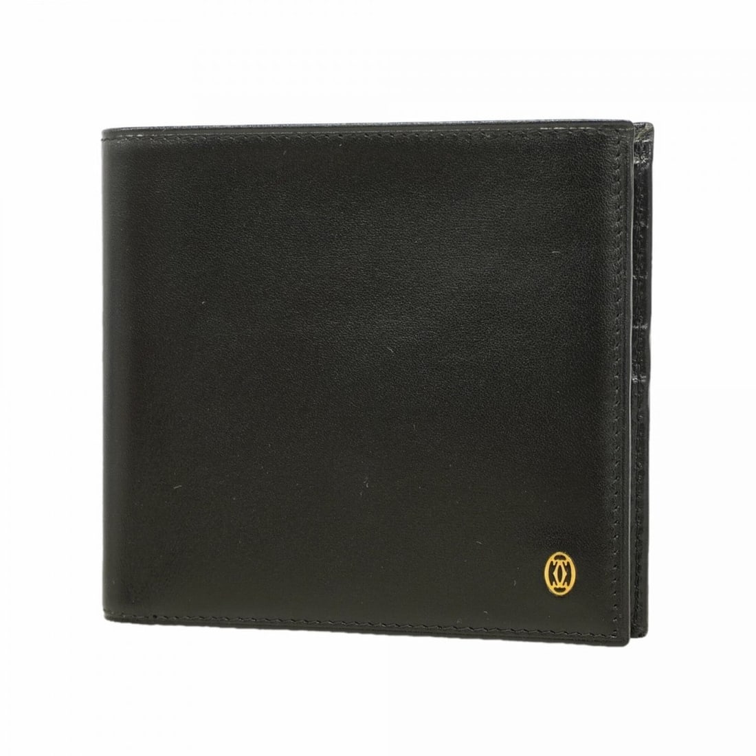 Cartier Must Leather Wallet, Black, Men's: --- Catalog ---Category: SizeSize (HxWxD): 10cm x 11cm x 1.5cm / 3.93'' x 4.33'' x 0.59''Category: DesignType: Wallet (bi-fold)Color: BlackGender: MenMaterial: Leather Category: GeneralBrand: Cartier-