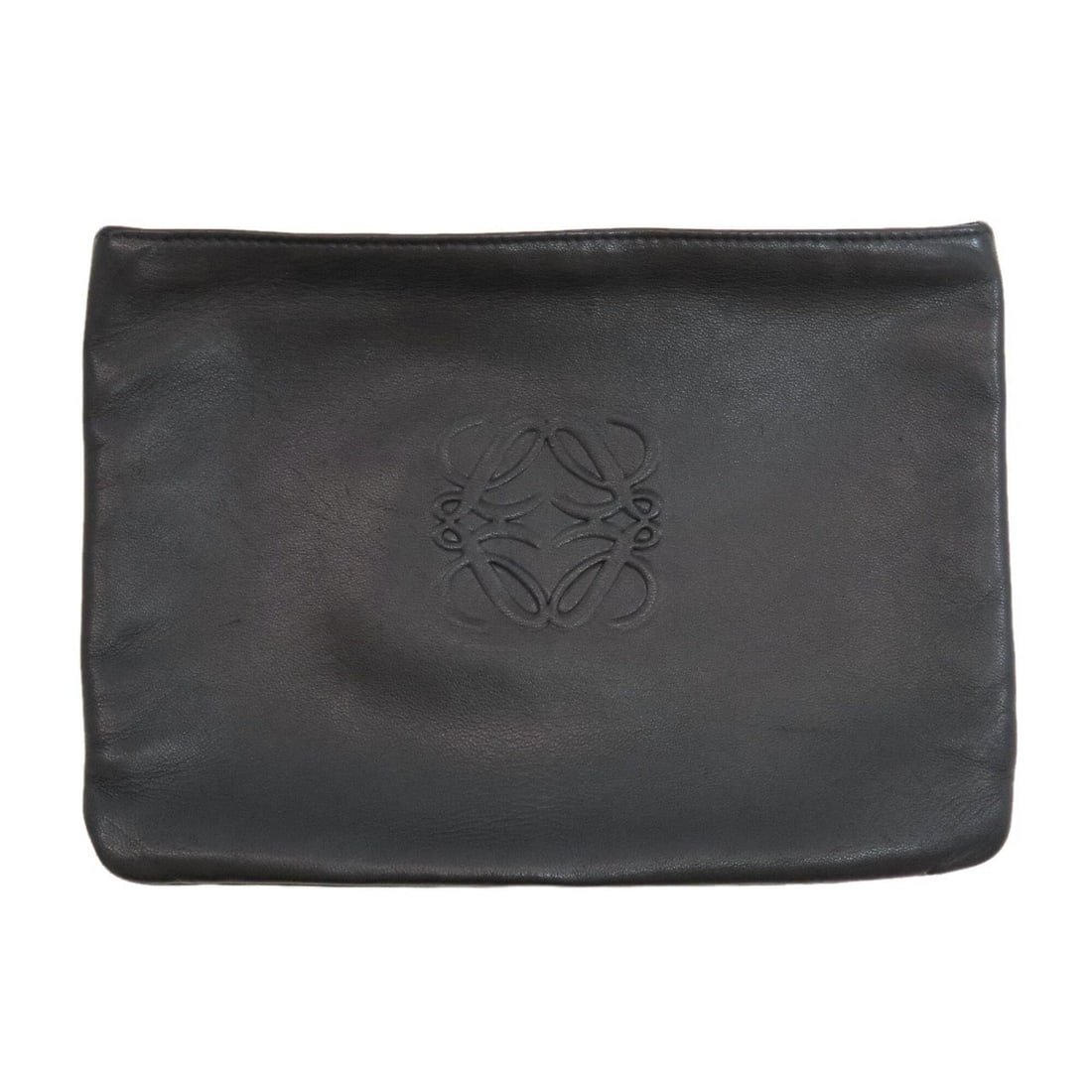 Loewe Anagram Accessory Pouch, Lambskin, Women's: --- Catalog ---Category: SizeSize (HxWxD): 14.5cm x 20cm x 5.00mm / 5.7'' x 7.87'' x 0.19''Category: DesignType: PouchColor: BlackGender: WomenMaterial: Leather Category: GeneralBrand: Loewe--- Item L