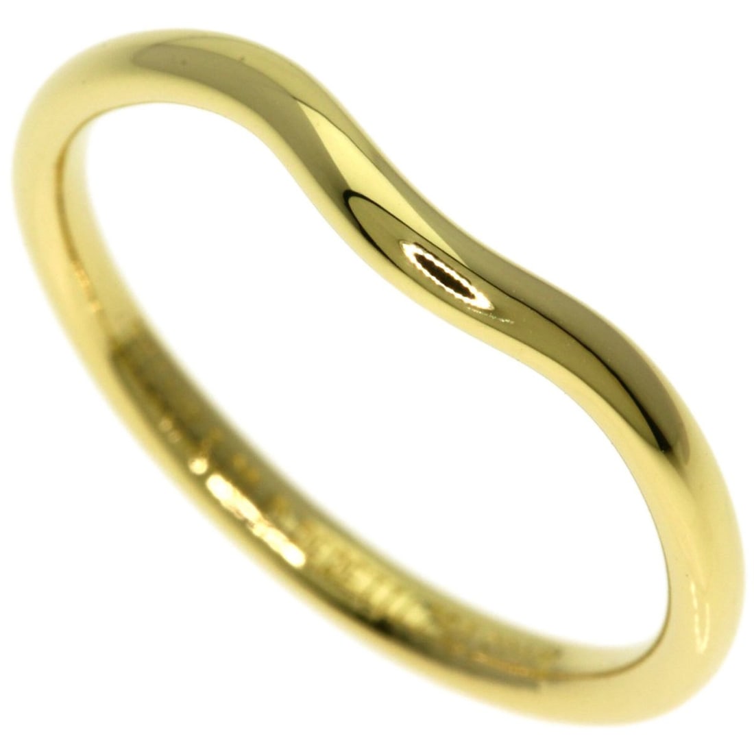 Tiffany & Co. Curved Band Ring, 18K Yellow Gold, Women's.: --- Catalog ---Category: SizeJP Size: 13US Size: 6.5Category: DesignType: Band ringGender: WomenMaterial: Yellow gold (18K)Category: GeneralBrand: Tiffany--- Item List ---Section: ConditionRanking: Ra
