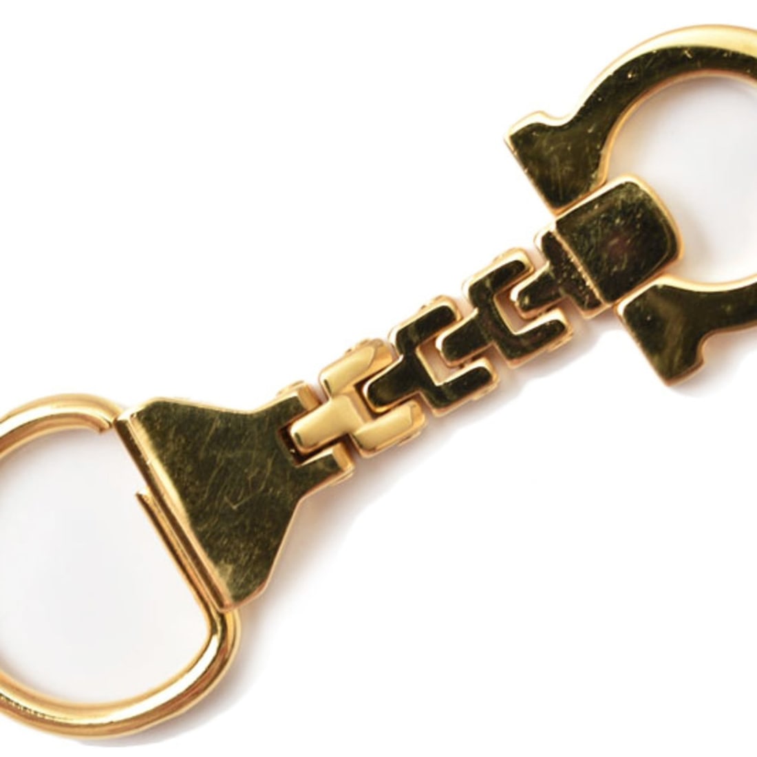 Salvatore Ferragamo Keyring Keychain Charm Gancini Gold: --- Catalog ---Category: SizeRing Diameter: 2.6cm / 1.02''Chain/Strap Length: 8.19cm / 3.22''Category: DesignType: KeyringColor: GoldGender: UnisexMaterial: MetalCategory: GeneralBrand: Salvatore Ferr