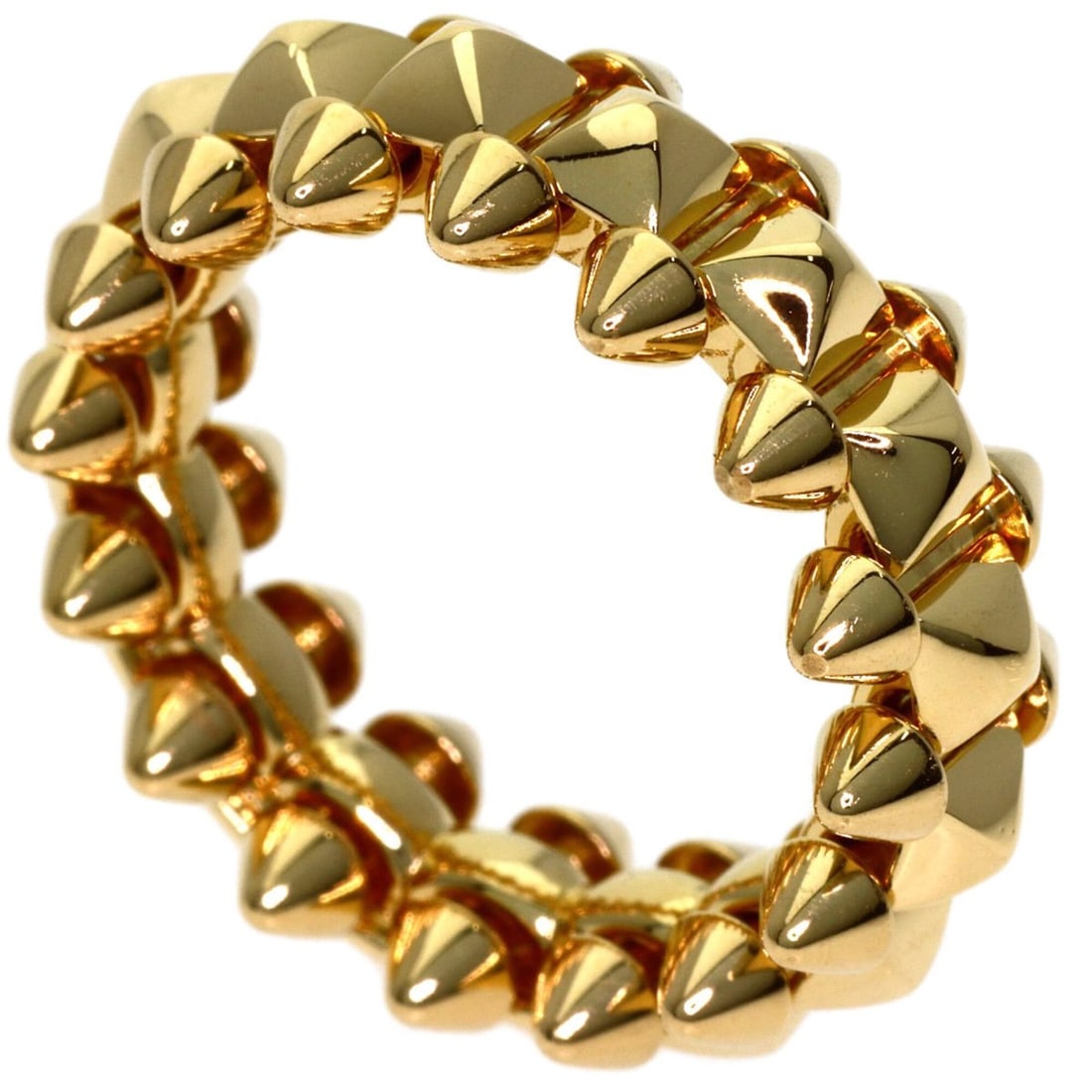 Cartier Clash de MM #49 Ring, 18K Yellow Gold, Women's.: --- Catalog ---Category: SizeJP Size: 9US Size: 5Category: DesignType: Band ringGender: WomenMaterial: Yellow gold (18K)Category: GeneralBrand: Cartier--- Item List ---Section: ConditionRanking: Rank 