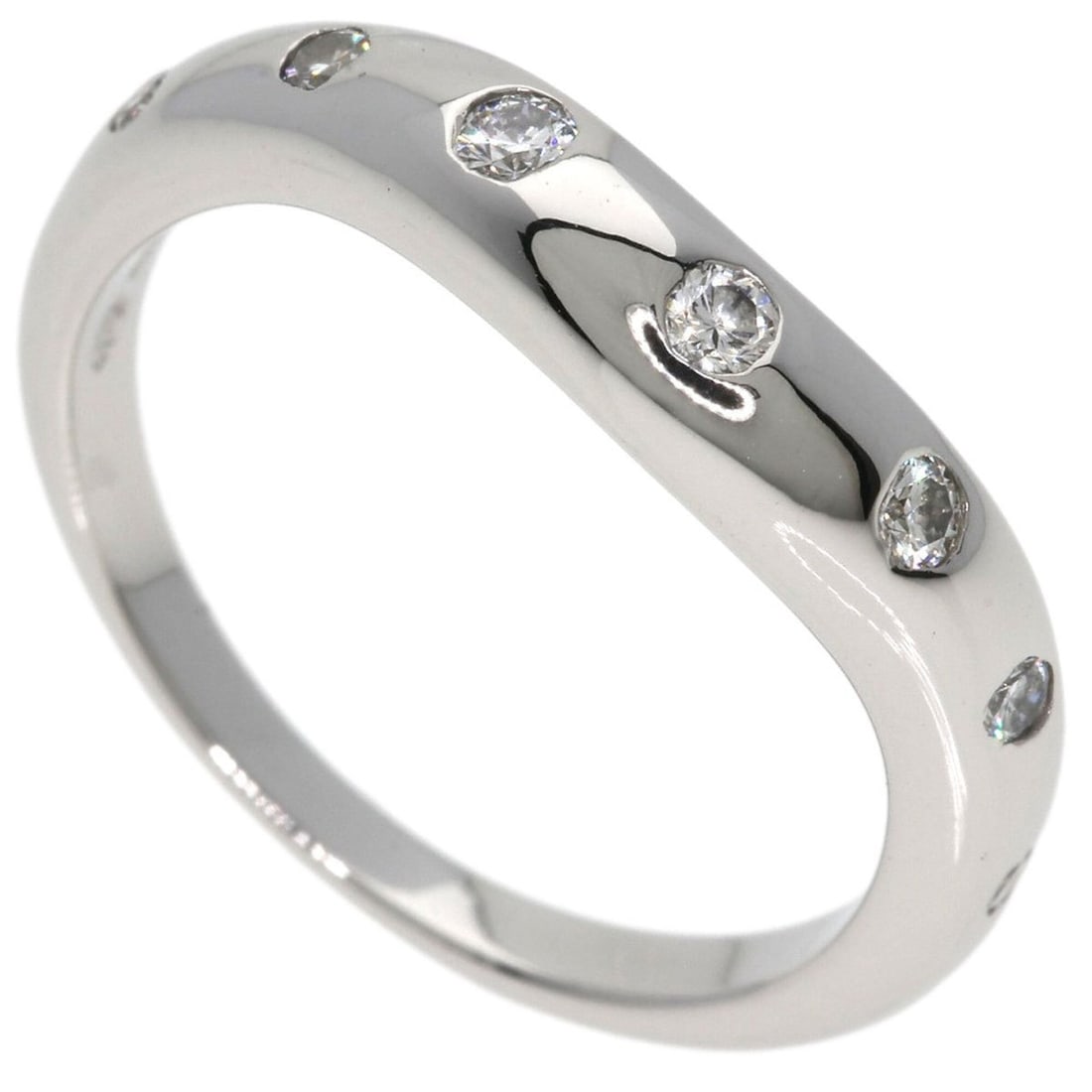 BVLGARI Corona 7P Diamond Ring, Platinum PT950, Women's Ring: --- Catalog ---Category: SizeJP Size: 8.5US Size: 4.5Category: DesignType: Band ringStone: DiamondGender: WomenMaterial: Platinum 950Category: GeneralBrand: Bvlgari--- Item List ---Section: ConditionR