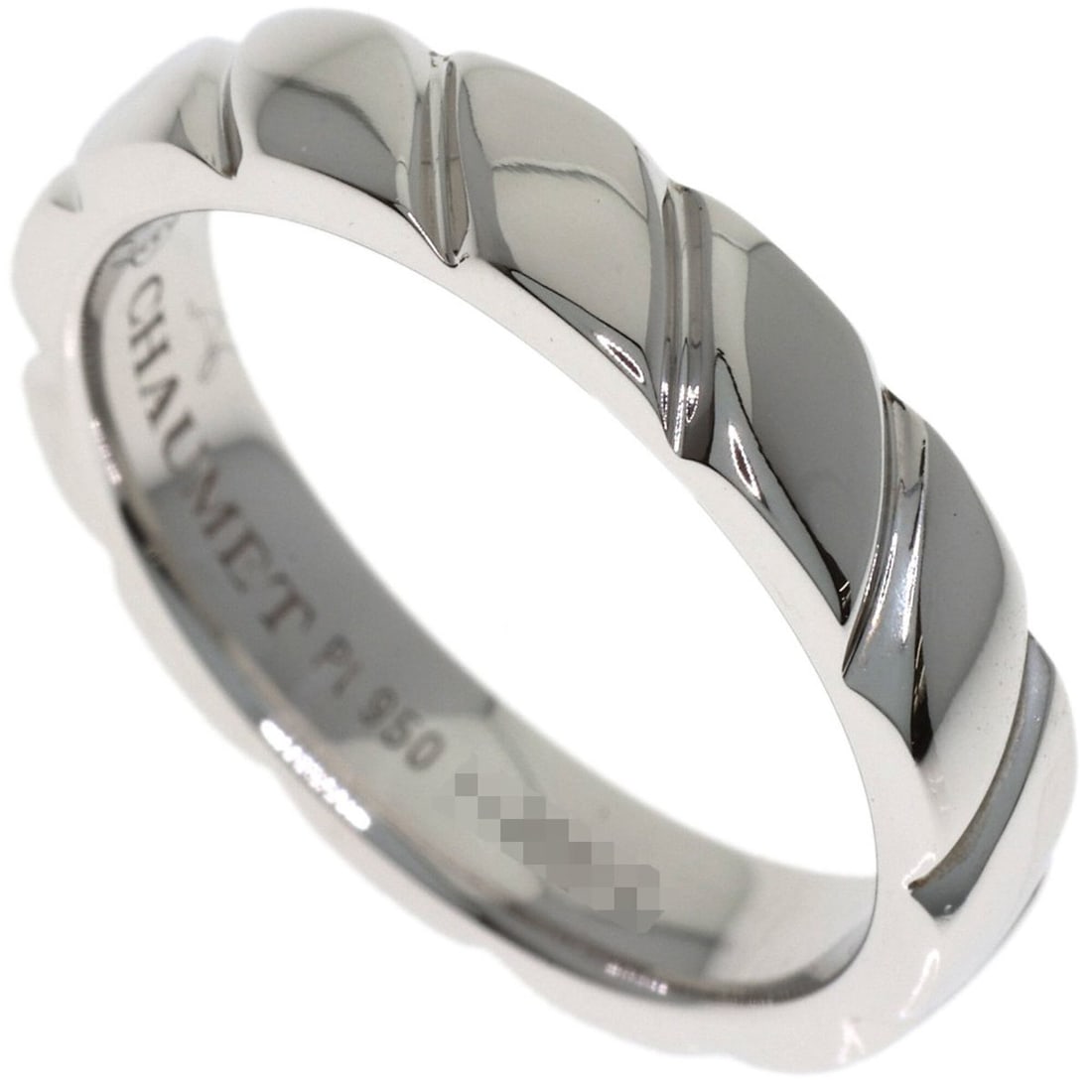 Chaumet Torsade Ring, Platinum PT950, Women's Ring: --- Catalog ---Category: SizeJP Size: 12.5US Size: 6.5Category: DesignType: Band ringGender: WomenMaterial: Platinum 950Category: GeneralBrand: Chaumet--- Item List ---Section: ConditionRanking: Rank 
