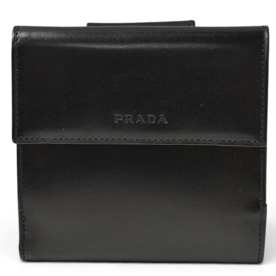 Prada Tri-fold Wallet, PRADA Folding Wallet M512 NERO Black: --- Catalog ---Category: SizeSize (HxWxD): 10.5cm x 10.5cm x 2cm / 4.13'' x 4.13'' x 0.78''Category: DesignType: Wallet (tri-fold)Color: Black, NeroGender: Men,WomenMaterial: Leather Category: General