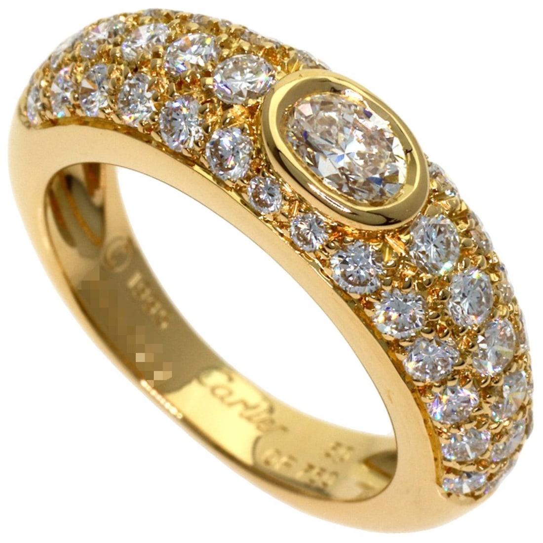 Cartier Mimi Diamond Ring, 18K Yellow Gold, Women's.: --- Catalog ---Category: SizeJP Size: 10US Size: 5.5Category: DesignType: Band ringGender: WomenMaterial: Yellow gold (18K)Category: GeneralBrand: Cartier--- Item List ---Section: ConditionRanking: Ra