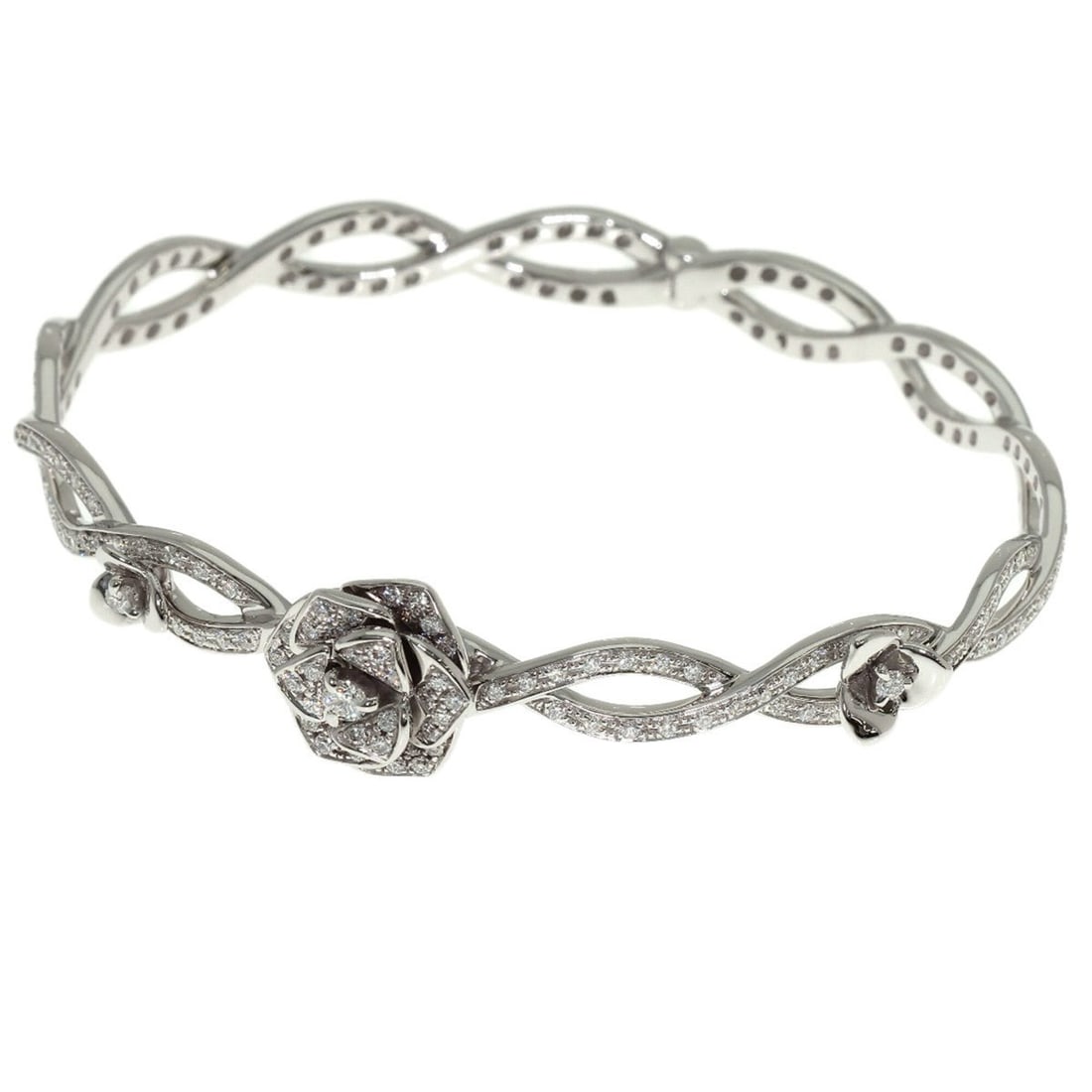 Piaget Rose Full Diamond #17 Bracelet 18K White Gold Women's PIAGET (1 of 14)