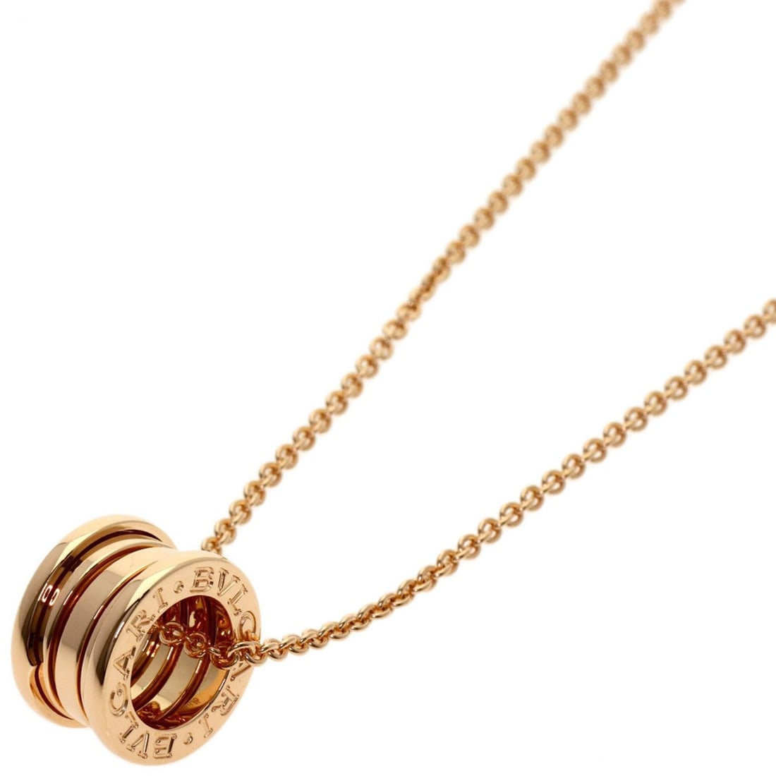 BVLGARI B-zero1 Necklace, 18K Pink Gold, Women's: --- Catalog ---Category: SizePendant Size: 14.7mm x 14.7mm / 0.57'' x 0.57''Neck Circumference: 46 cm / 18.11''Category: DesignGender: WomenMaterial: Pink gold (18K)Necklace Type: NecklaceCategory: Ge