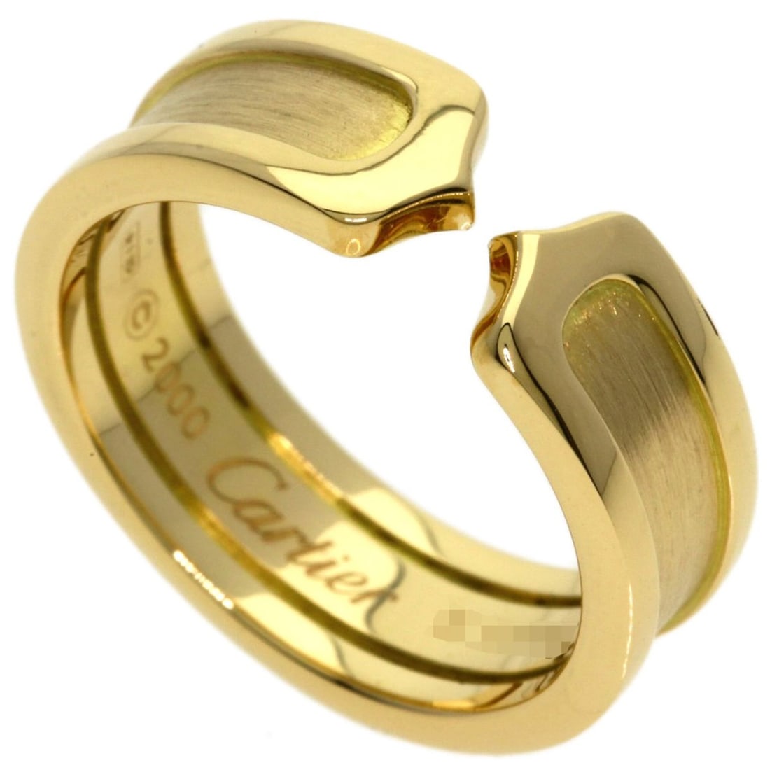 Cartier C2 Ring SM #53 Ring, 18K Yellow Gold, Women's, CARTIER: --- Catalog ---Category: SizeJP Size: 13US Size: 6.5Category: DesignType: Band ringGender: WomenMaterial: Yellow gold (18K)Category: GeneralBrand: Cartier--- Item List ---Section: ConditionRanking: Ra