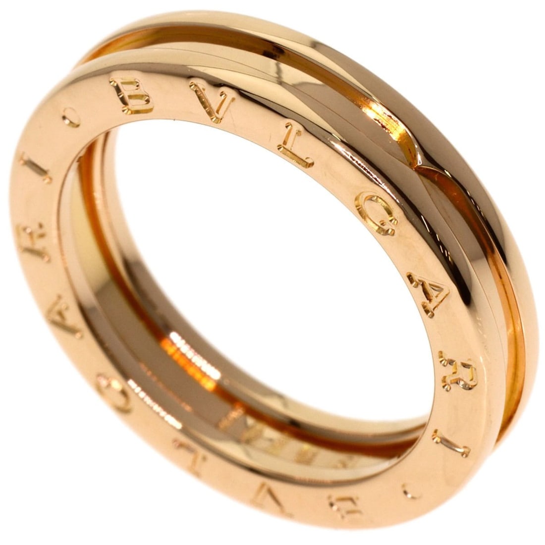 BVLGARI B-zero1 1-band #55 Ring, 18K Pink Gold, Women's.: --- Catalog ---Category: SizeJP Size: 15US Size: 7.5Category: DesignType: Band ringGender: WomenMaterial: Pink gold (18K)Category: GeneralBrand: Bvlgari--- Item List ---Section: ConditionRanking: Rank