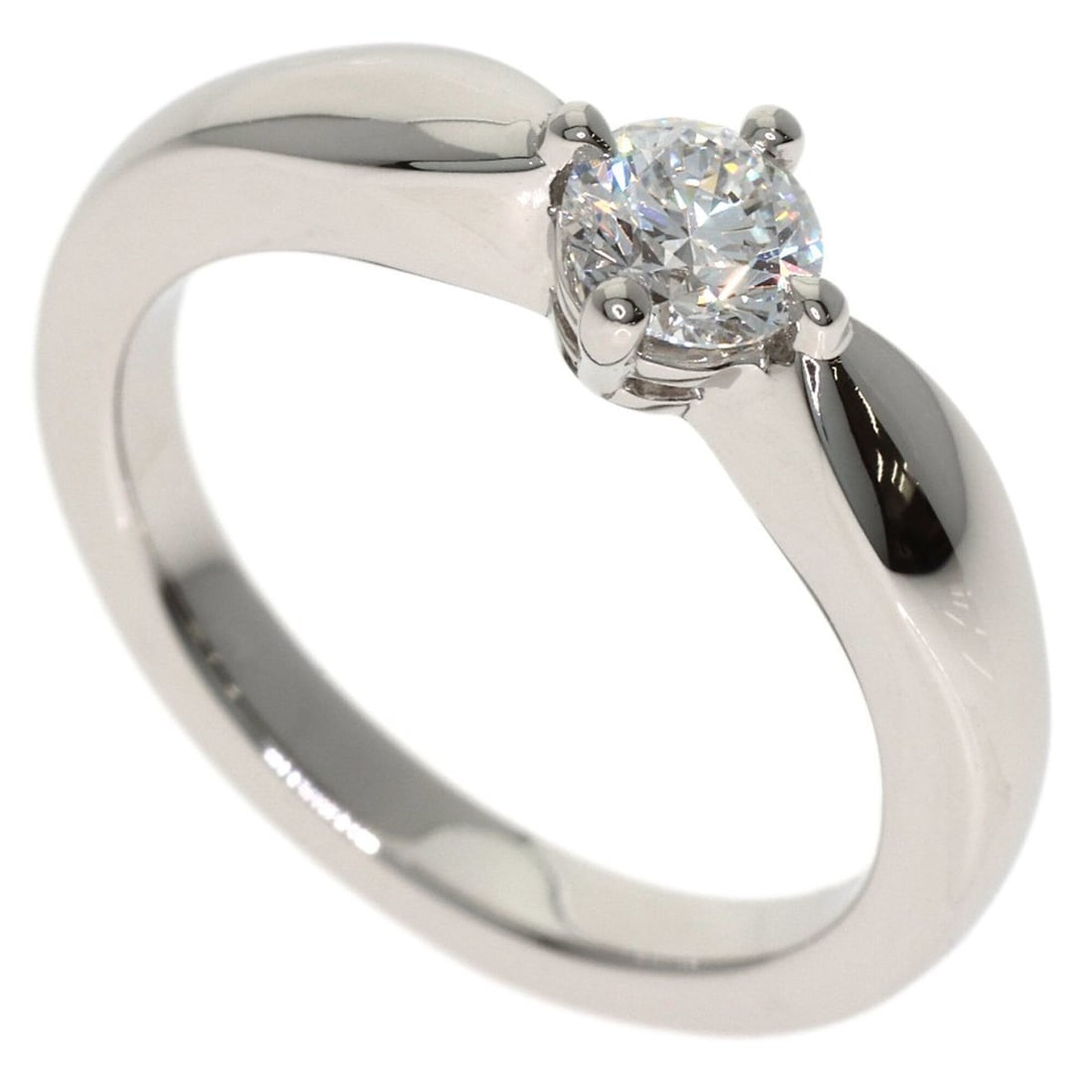 BVLGARI Teddicata Venezia Ring, Platinum PT950, Women's Ring: --- Catalog ---Category: SizeJP Size: 7US Size: 4Category: DesignType: Band ringGender: WomenMaterial: Platinum 950Category: GeneralBrand: Bvlgari--- Item List ---Section: ConditionRanking: Rank A Use