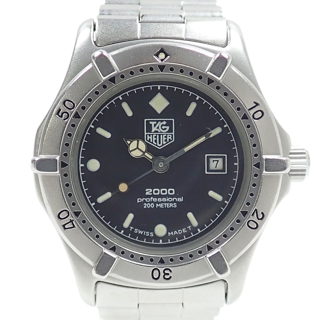 TAG Heuer Professional Boys' Quartz Watch, Stainless Steel, 962.015, Battery-Powered, 2000 Series,: --- Catalog ---Category: SizeWrist Size: 14.5cm / 5.7''Case Diameter: 32mm / 1.26''Category: DesignType: WristwatchGender: Men,WomenColor (Dial): BlackMaterial (Band): Stainless steelMaterial (Case): 