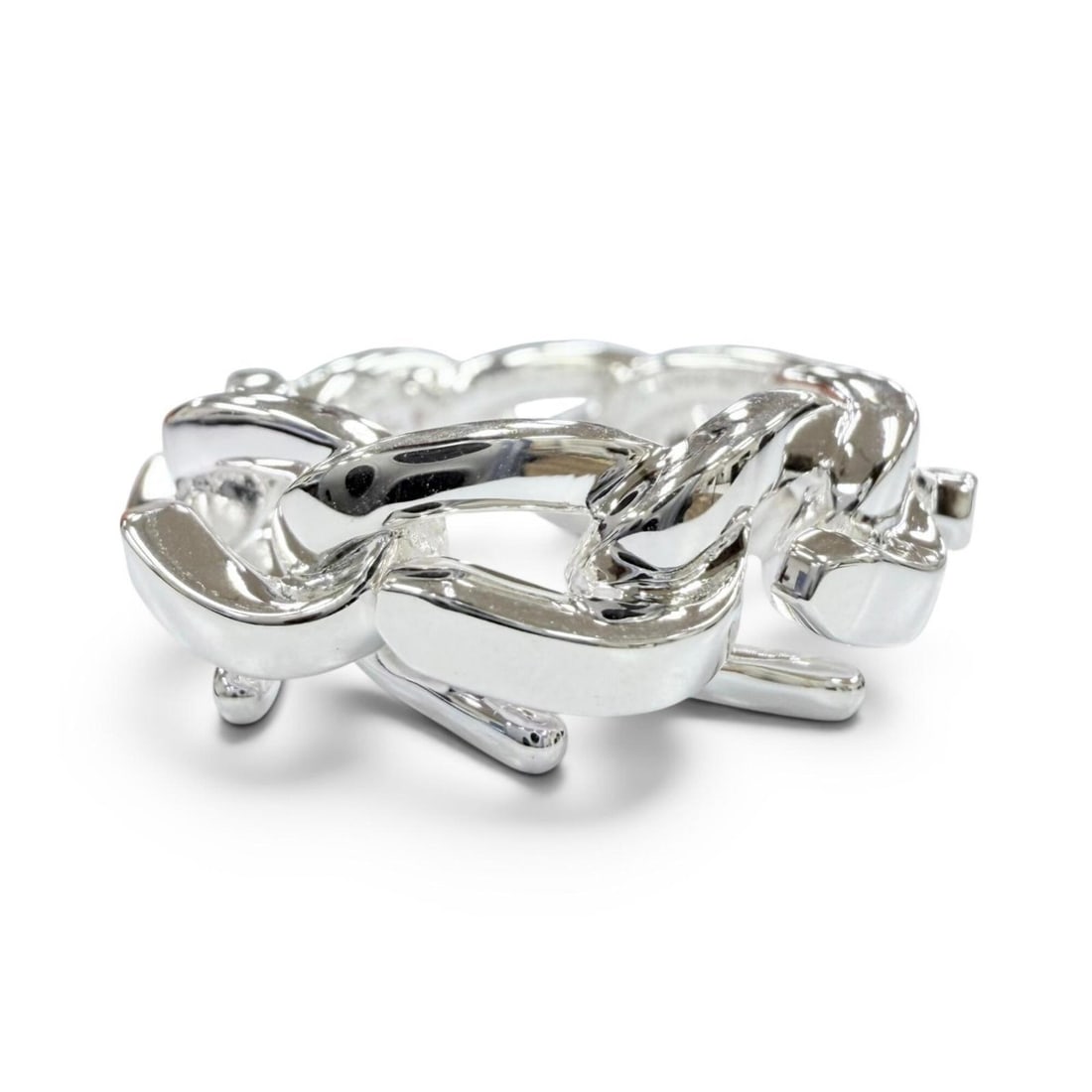 TIFFANY&Co. Tiffany Forge AG925 Accessory Ring, Silver, 50, Weight 12.06g, Women's/Men's.: --- Catalog ---Category: SizeUS Size: 5.5Brand Size: 50Category: DesignType: Band ringColor: SilverGender: Men,WomenMaterial: Silver 925Category: GeneralBrand: Tiffany--- Item List ---Section: Conditi