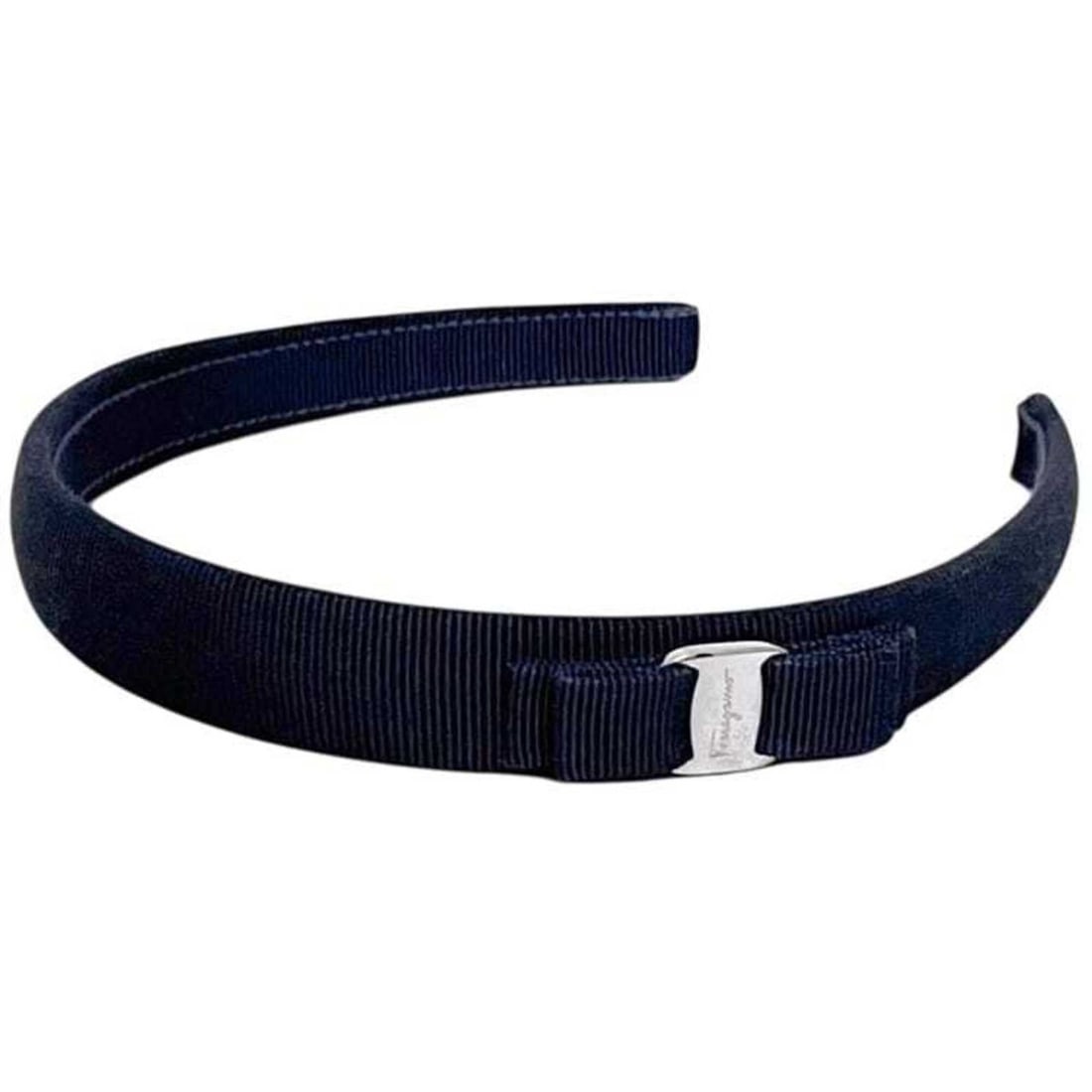 Salvatore Ferragamo Hair Headband Vara, Canvas, Navy Blue, Women's: --- Catalog ---Category: SizeSize (LxW): 2cm / 0.78''Category: DesignType: Alice bandColor: NavyGender: WomenMaterial: CanvasCategory: GeneralBrand: Salvatore FerragamoCountry of Origin: Italy--- Item
