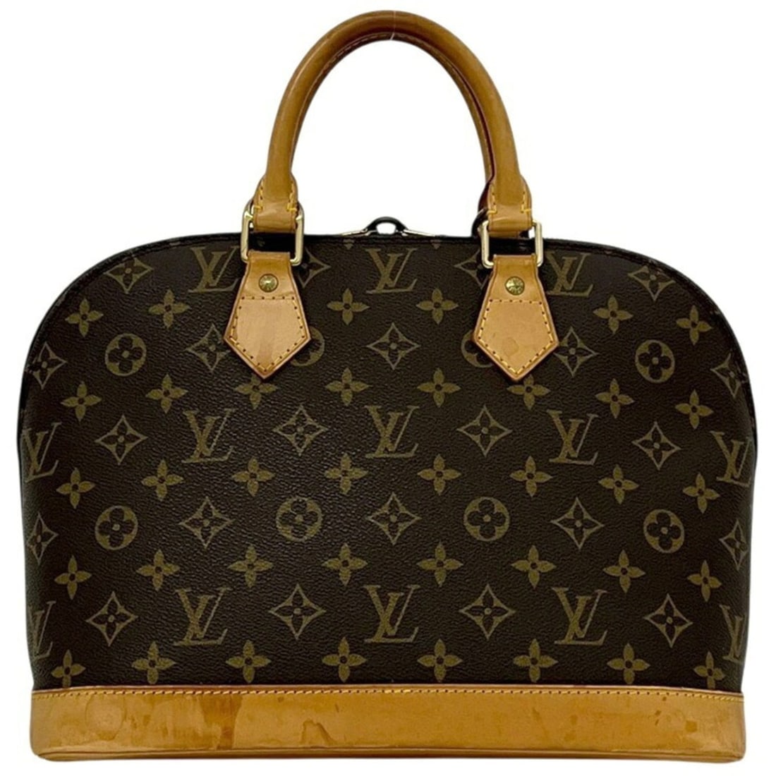 Louis Vuitton Alma PM handbag, Monogram M51130 BA0040, LOUIS VUITTON, canvas, natural leather, (1 of 10)