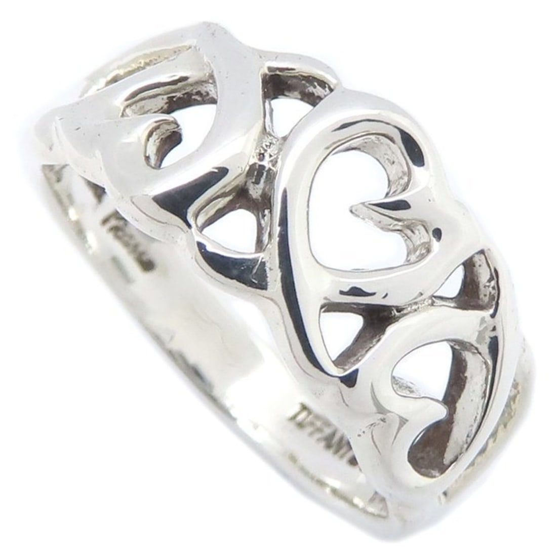 TIFFANY&Co. Tiffany Triple Loving Heart Ring, Paloma Picasso design, SV925, Women's, 295833: --- Catalog ---Category: SizeWeight: 3.5g / 0.12oz.JP Size: 11.5US Size: 6Category: DesignType: Band ringGender: WomenMaterial: Silver 925Category: GeneralBrand: Tiffany--- Item List ---Section:
