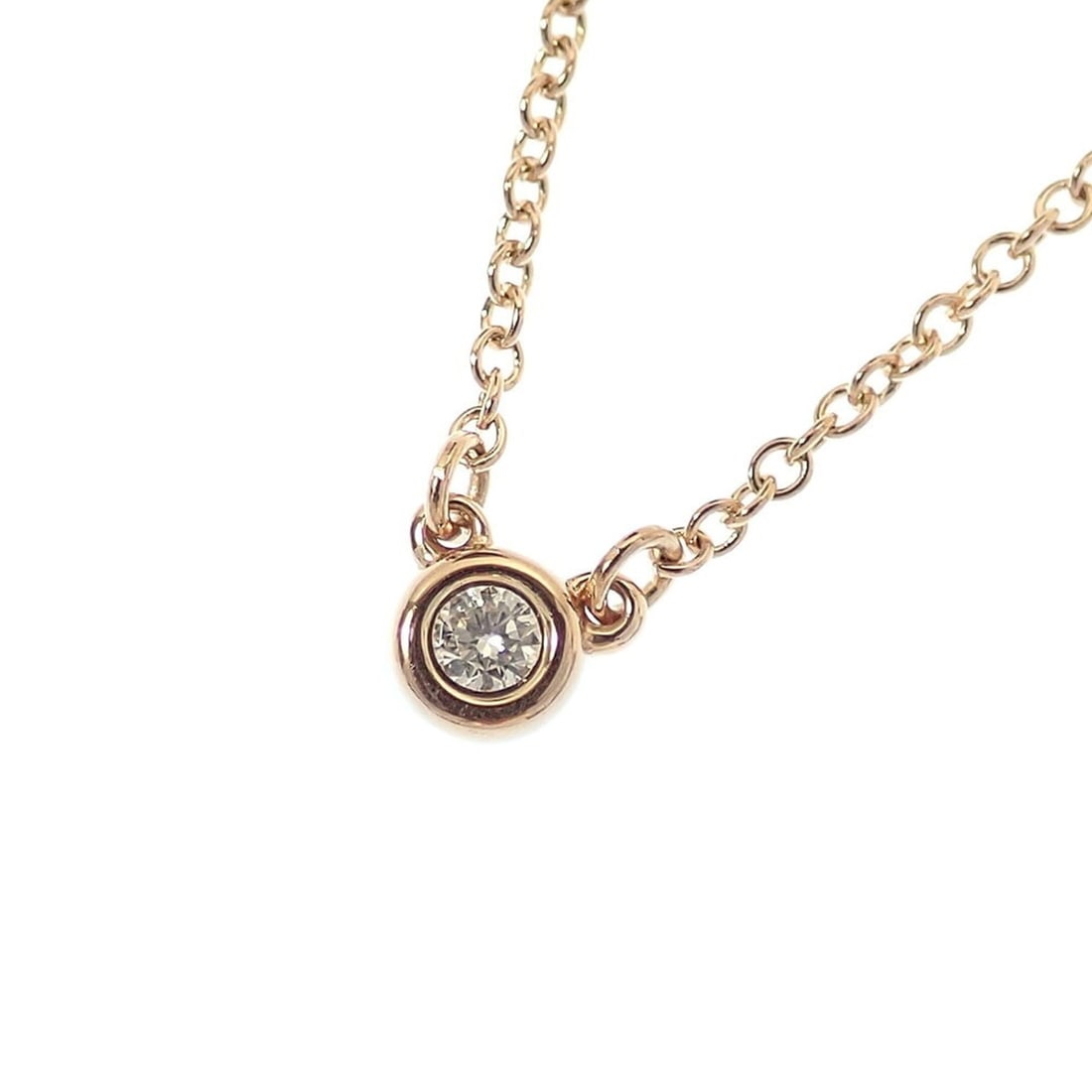 Tiffany & Co. By the Yard Necklace for Women, Diamond, 18K Pink Gold, 2.0g, 750 Series, Item No.: --- Catalog ---Category: SizeWeight: 2g / 0.07oz.Pendant Size: 5mm x 4mm / 0.19'' x 0.15''Neck Circumference: 41 cm / 16.14''Category: DesignStone: DiamondGender: WomenMaterial: Pink gold (18K)Necklac