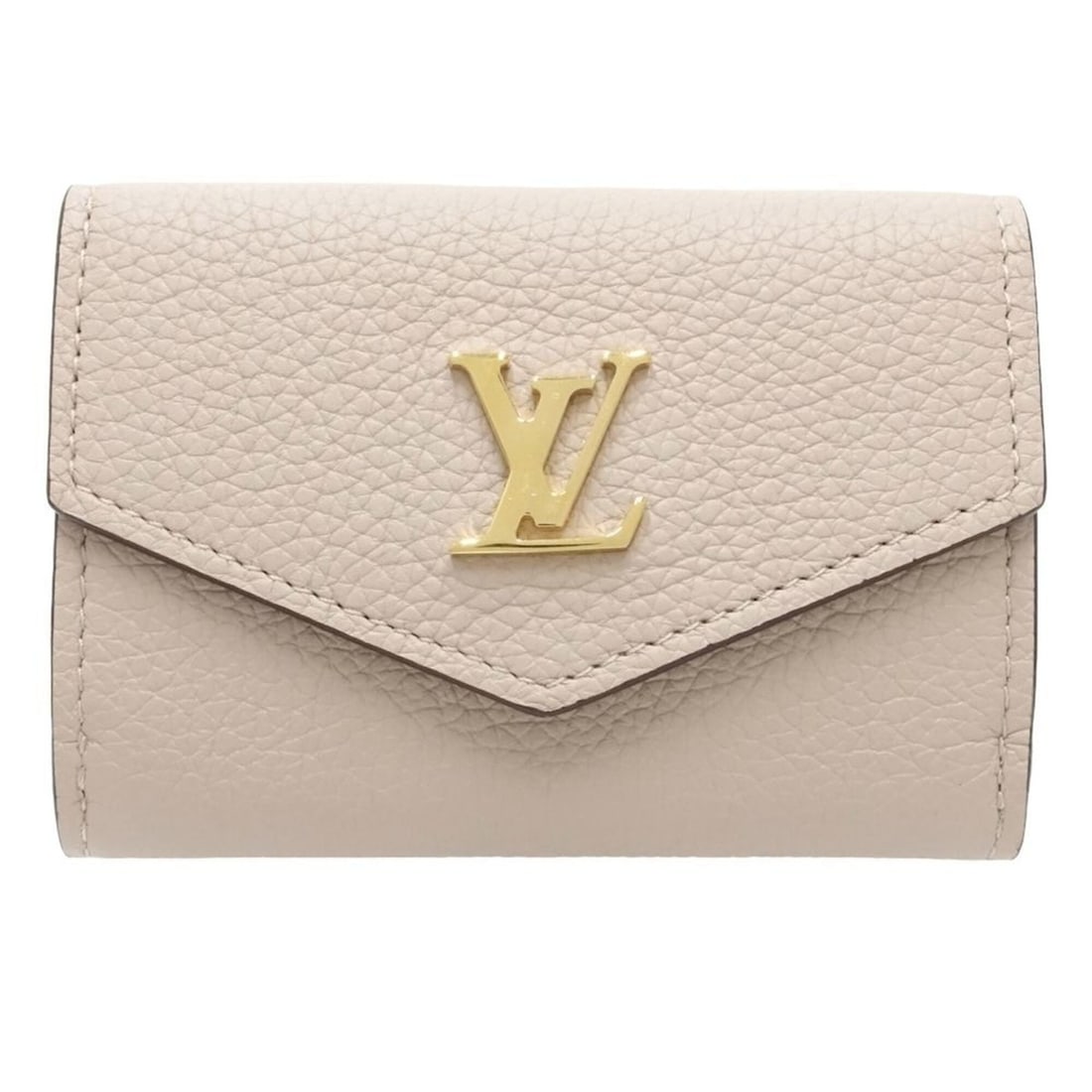 LOUIS VUITTON Louis Vuitton Tri-fold Wallet M69340 Portefeuille Lock Mini Greige Women's 182178: --- Catalog ---Category: SizeSize (HxWxD): 7cm x 10cm x 2.5cm / 2.75'' x 3.93'' x 0.98''Category: DesignType: Wallet (tri-fold)Color: GrayishGender: WomenMaterial: Leather Leather/Fur Type: Calf leath