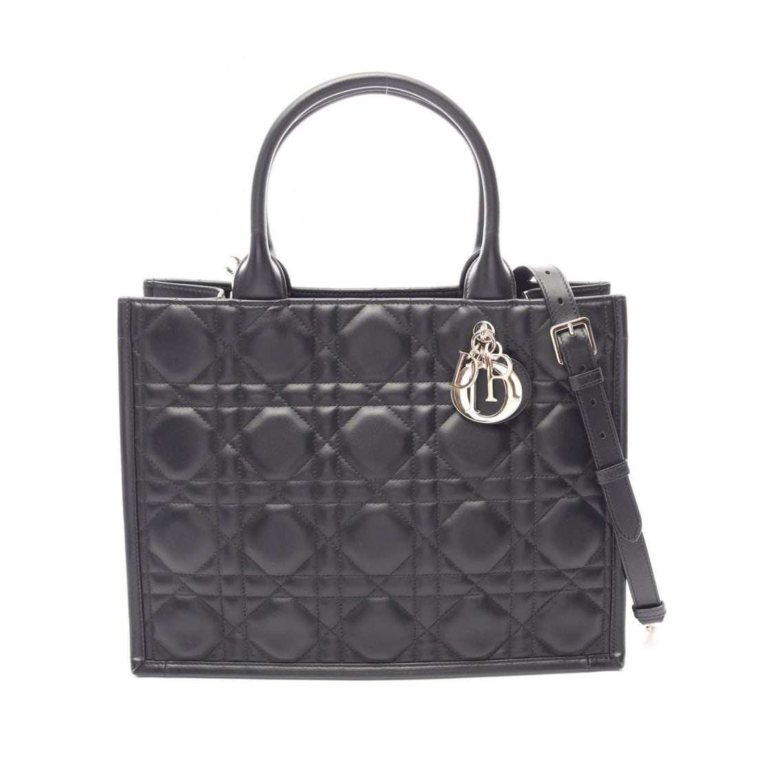 Christian Dior Dior BOOK TOTE Medium Micro Cannage 2-Way Tote Bag Handbag Leather Women's Black: --- Catalog ---Category: SizeSize (HxWxD): 27cm x 36cm x 14cm / 10.62'' x 14.17'' x 5.51''Category: DesignType: Handbag, Tote bagColor: BlackGender: WomenMaterial: Leather Category: GeneralMPN: M1324O