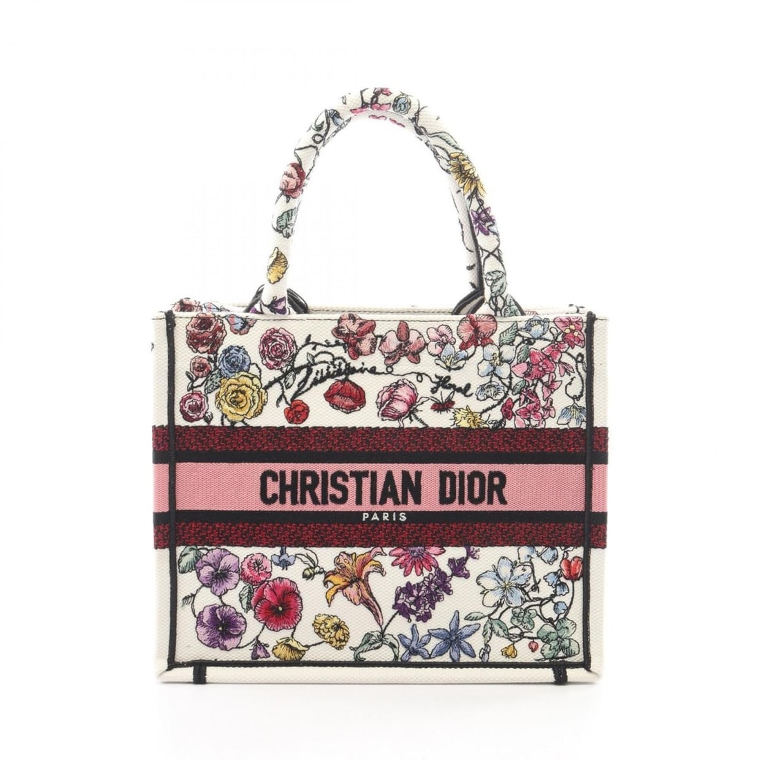 Christian Dior Dior Book Tote Small Florilegio Bag Handbag Canvas Women's White Multicolor M1265ZEMF: --- Catalog ---Category: SizeSize (HxWxD): 22cm x 27cm x 13cm / 8.66'' x 10.62'' x 5.11''Category: DesignType: Handbag, Tote bagColor: Multi-color, WhiteGender: WomenMaterial: Canvas Category: General