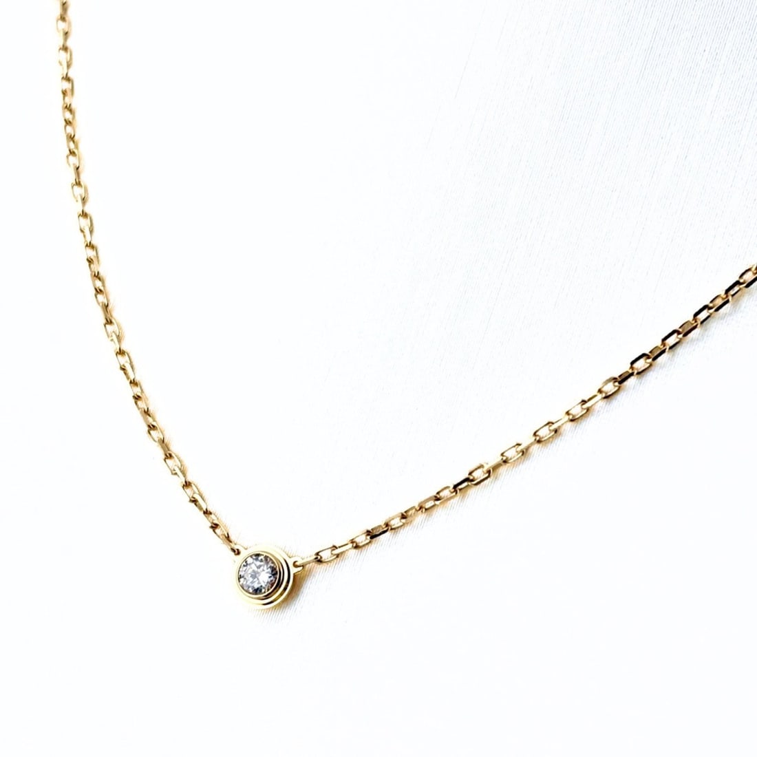 Cartier d'Amour SM Necklace, Yellow Gold (YG), Pendant 750 Diamond, Women's. (1 of 10)