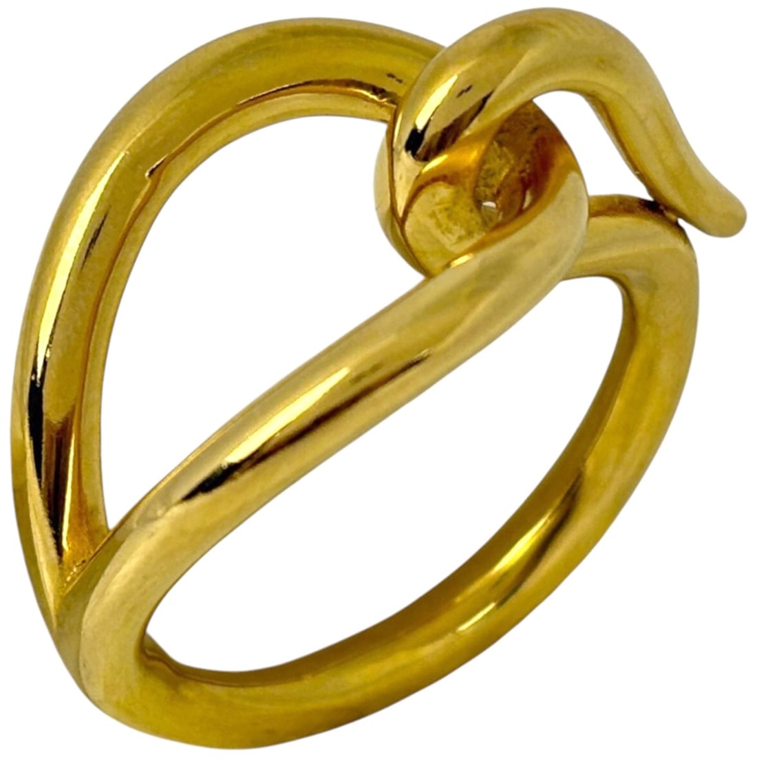 Hermes Jumbo Scarf Ring GP Gold for Women: --- Catalog ---Category: DesignType: Scarf ringColor: GoldGender: WomenCategory: GeneralBrand: Hermes--- Item List ---Section: ConditionRanking: Rank AB Used - Traces of usage, scratches / dirt can be
