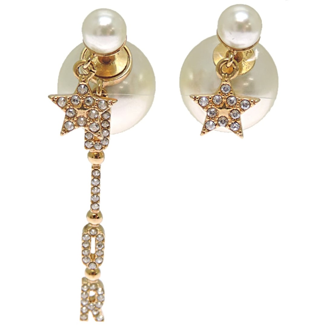 Christian Dior Dior Faux Pearl Tribal Women's Earrings E1451TRICY D301 GP: --- Catalog ---Category: SizeSize (HxWxD): 45.00mm x 9.00mm / 1.77'' x 0.35''Category: DesignType: Stud earringsStone: RhinestoneGender: WomenMaterial: Gold platingCategory: GeneralMPN: E1451TRICY D30