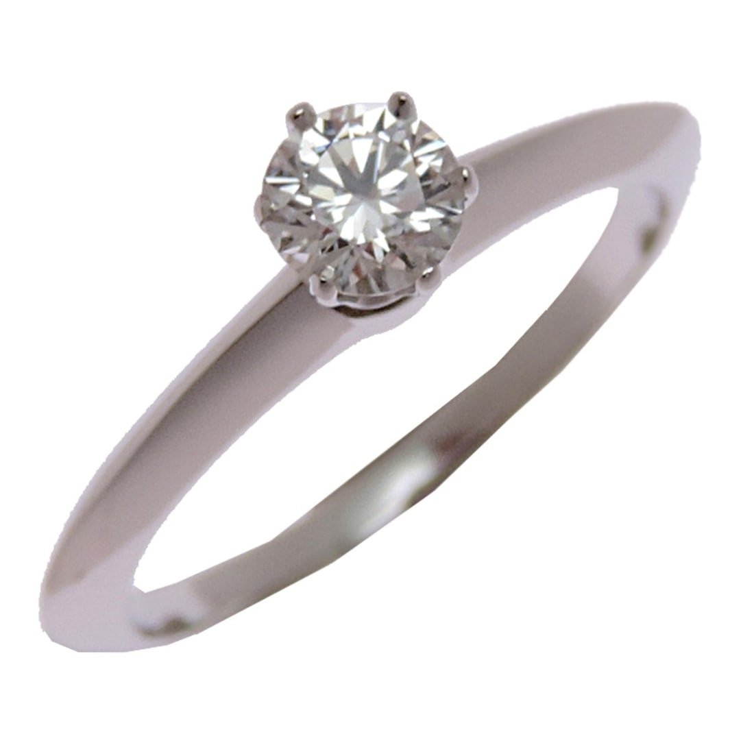 Tiffany & Co. 0.27ct Diamond Solitaire Ring for Women, Platinum 950: --- Catalog ---Category: SizeJP Size: 8.5US Size: 4.5Category: DesignType: Band ringStone: DiamondGender: WomenClarity: VVS1Material: Platinum 950Weight (ct.): 0.27Category: GeneralBrand: Tiffany--- I