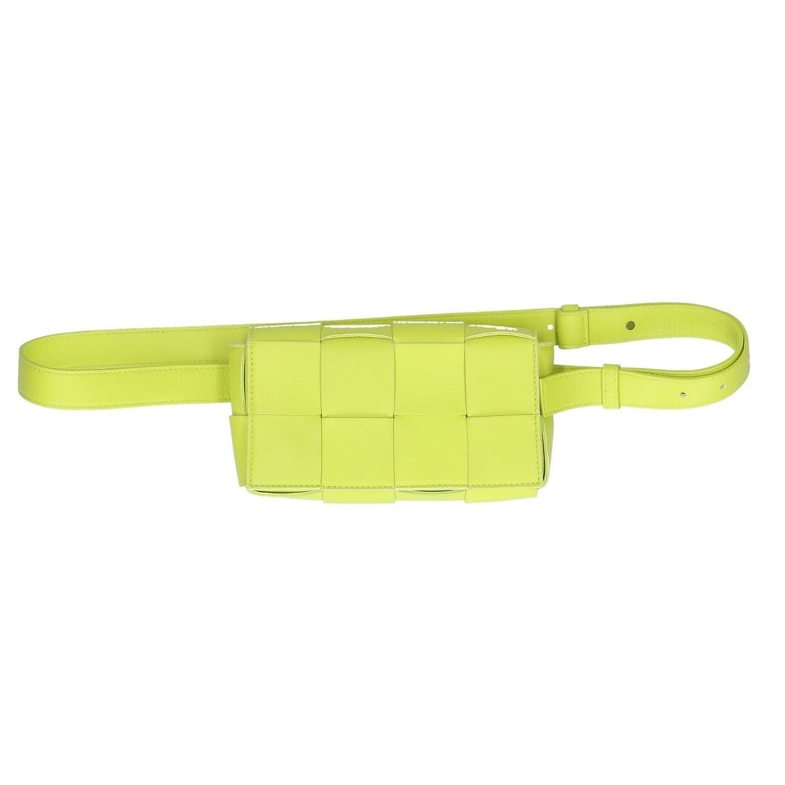 BOTTEGA VENETA Maxi Intrecciato Cassette Belt Bag Body Acid Kiwi Women's