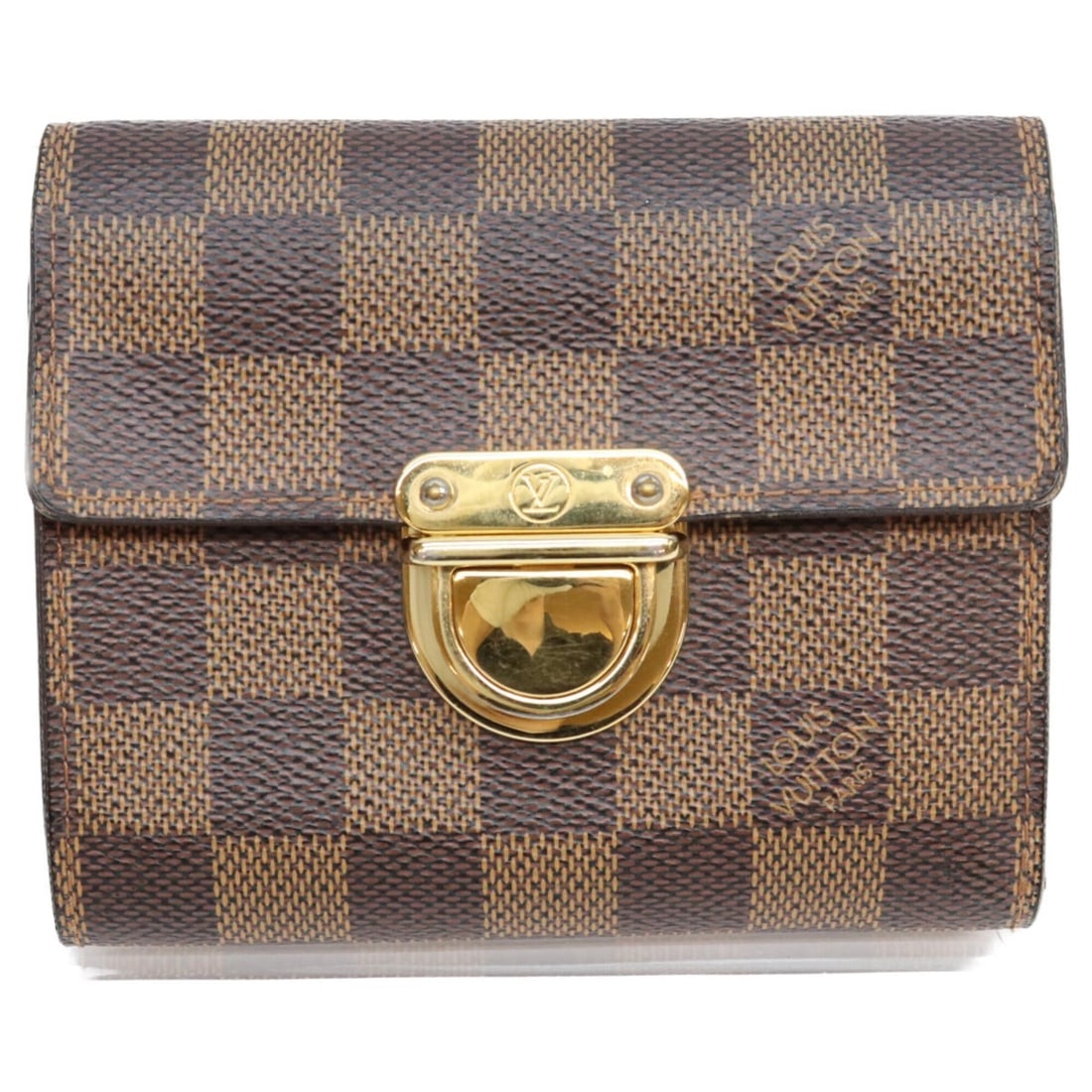 LOUIS VUITTON N60005 Portemonnaie Koala Tri-fold Wallet, Brown, Red, Gold Hardware, Women's: --- Catalog ---Category: SizeSize (HxWxD): 10.5cm x 12cm x 2cm / 4.13'' x 4.72'' x 0.78''Category: DesignType: Wallet (tri-fold)Color: Brown, Red colorGender: WomenMaterial: Damier Canvas Category: Ge
