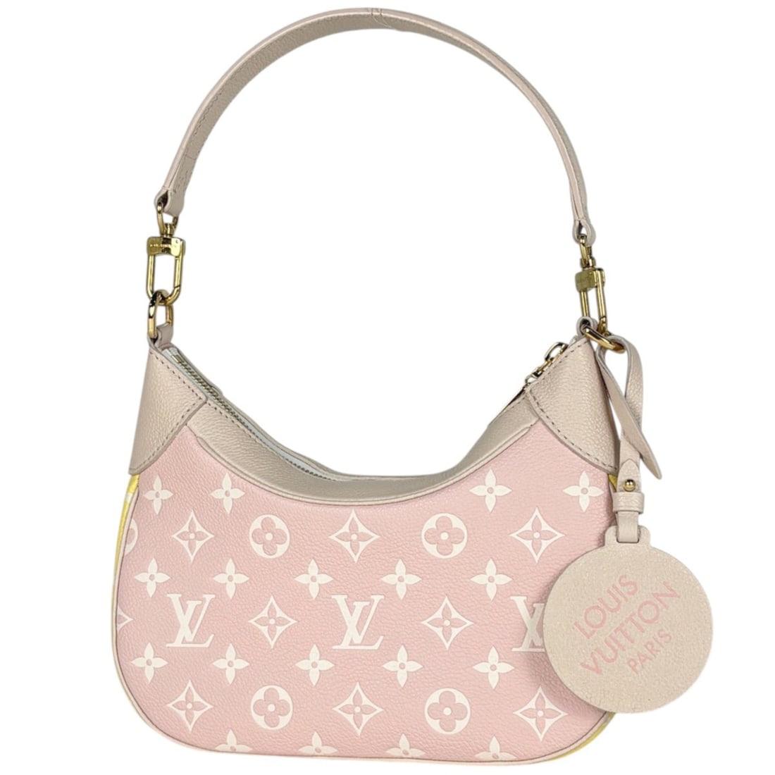 Louis Vuitton Bagatelle NM handbag, Monogram Empreinte, pink, beige, yellow, M46113, women's. (1 of 17)