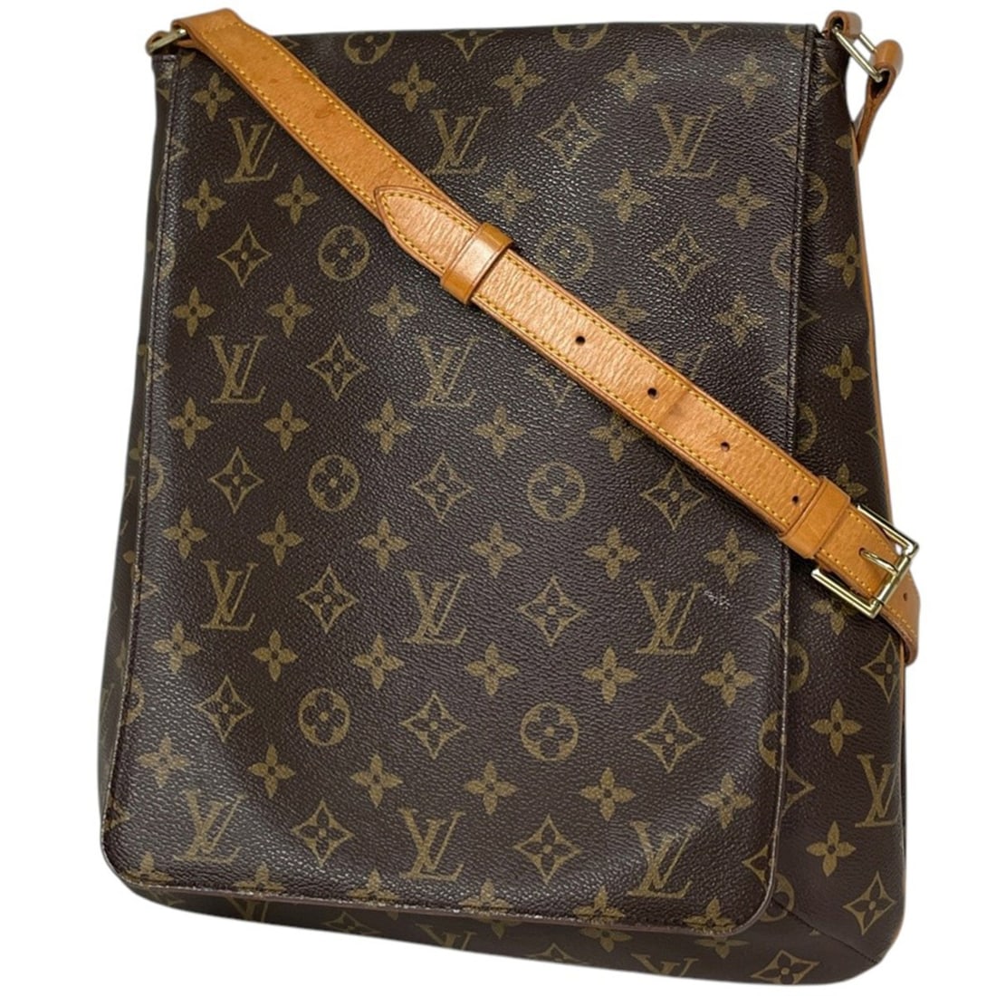 Louis Vuitton Musette Shoulder Bag, Monogram Brown, M51256, Women's: --- Catalog ---Category: SizeSize (HxWxD): 35cm x 31.5cm x 10cm / 13.77'' x 12.4'' x 3.93''Category: DesignType: Shoulder bagColor: BrownGender: WomenMaterial: Monogram Category: GeneralLine: Monogram