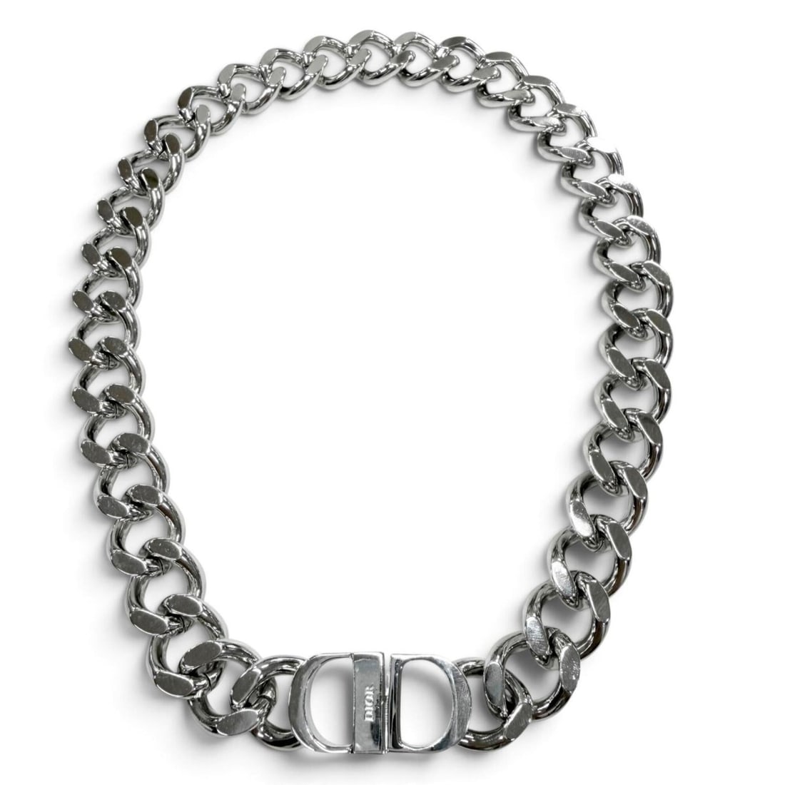 DIOR Homme CD ICON Chain Link Necklace, Silver, Men's & Women's Accessory